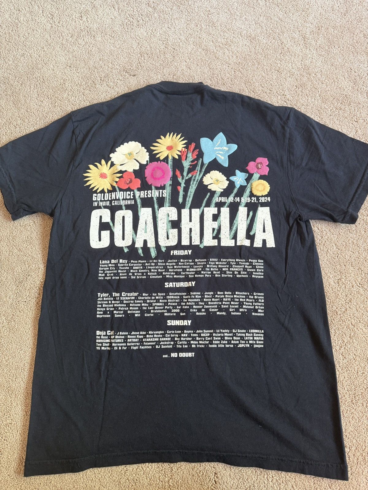 Coachella Coachella 2024 Superbloom Lineup T Shirt Medium Size US M / EU 48-50 / 2 - 3 Thumbnail