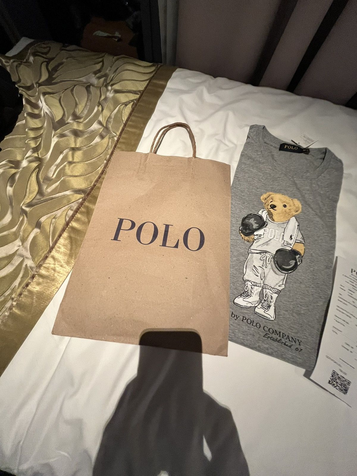 Polo Ralph Lauren Polo Ralph Lauren Bear Graphic T-Shirt Grey (Unisex) Size US M / EU 48-50 / 2 - 5 Thumbnail