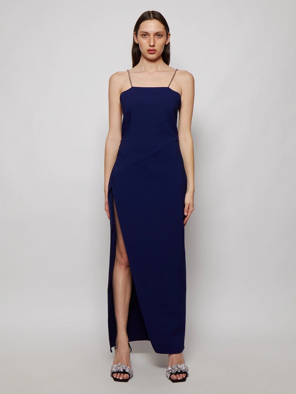 The Attico o1mle0526 Fujiko Midi Dress in Navy Size L / US 10 / IT 46 - 3 Thumbnail