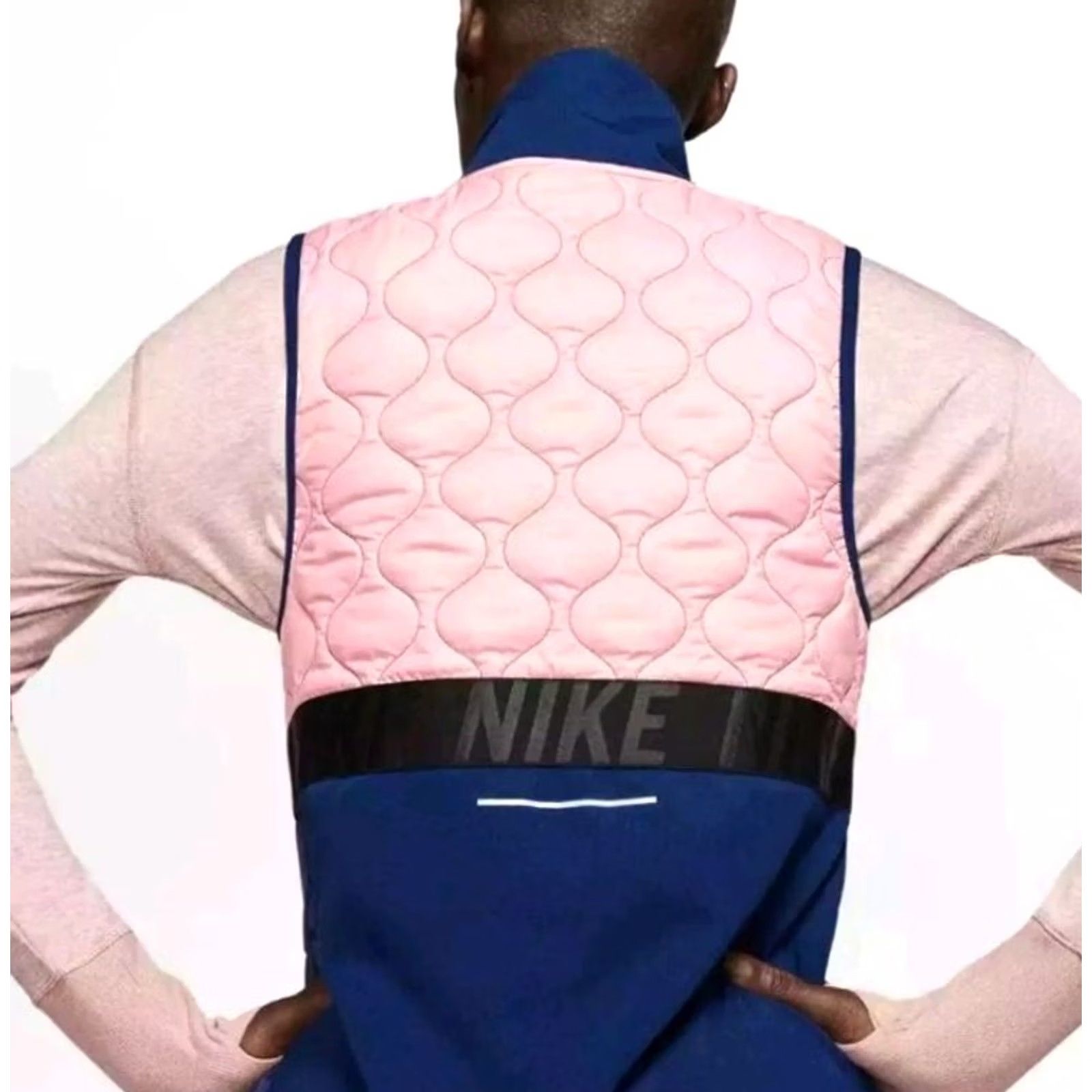 Nike Nike AeroLayer Lightweight Quilted Running Vest M Women's Blue Puffer Sleeveless Zip Nike Shirt Size M / US 6-8 / IT 42-44 - 3 Thumbnail