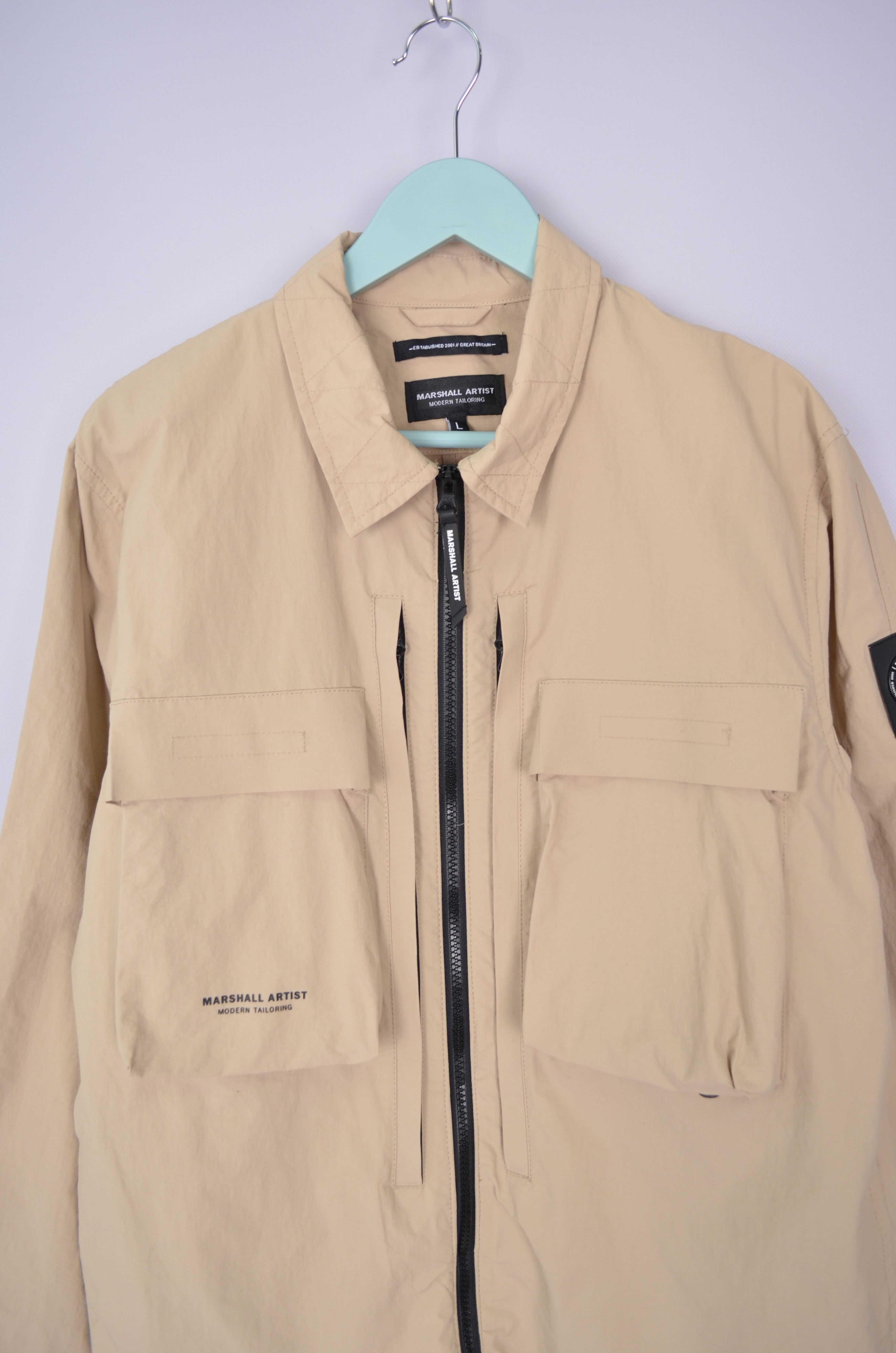 Marshall Artist Mens Marshall Artist Beige Full Zip Jacket Size L Size US L / EU 52-54 / 3 - 2 Thumbnail