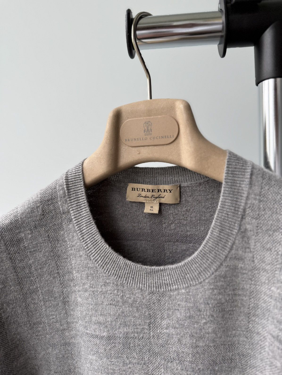 Burberry Burberry Sweater Wool / Silk Nowa Check Mens Size US M / EU 48-50 / 2 - 7 Thumbnail