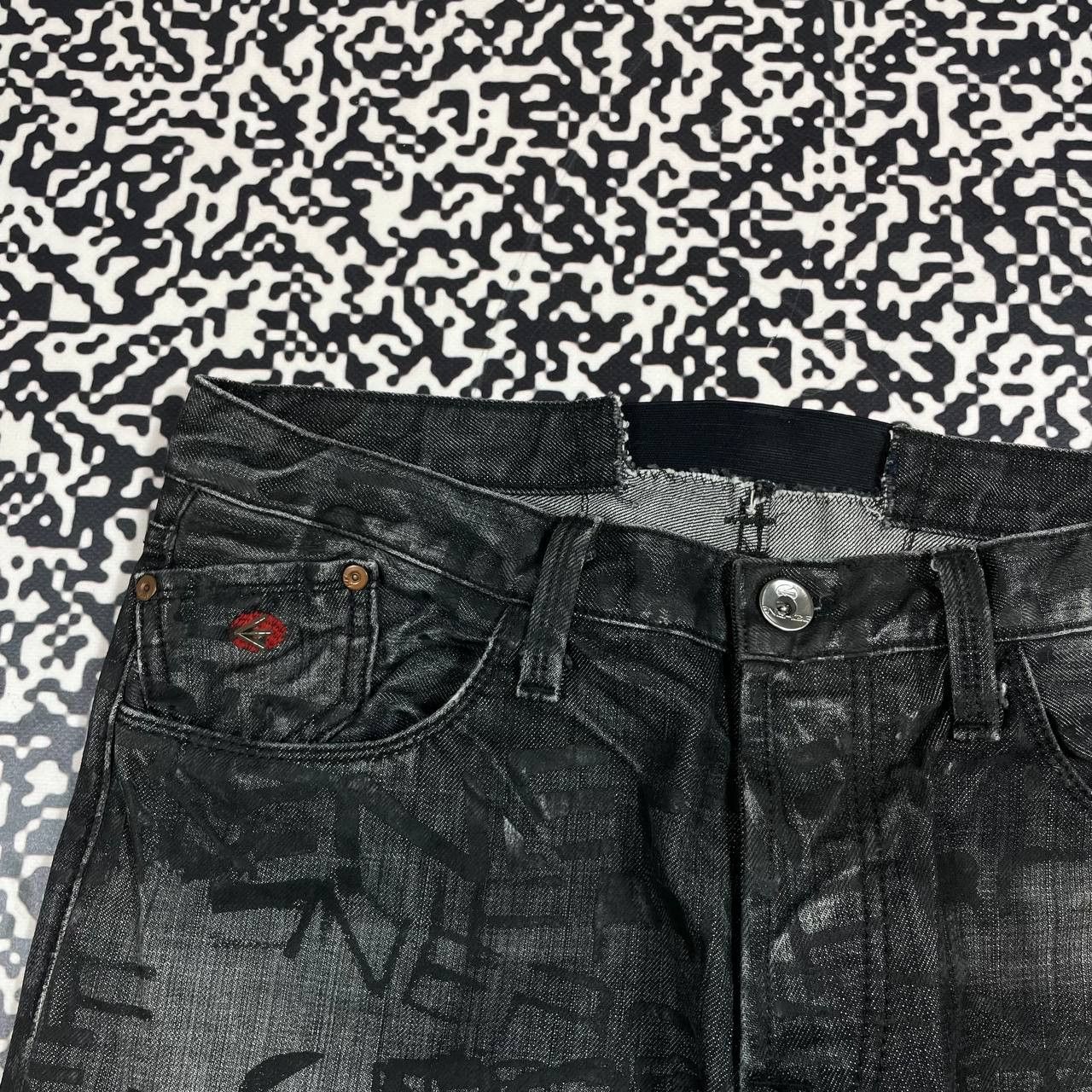 Energie Vintage Y2K Energie Miss Sixty Monogram Avant Garde Jeans Size US 34 / EU 50 - 11 Thumbnail