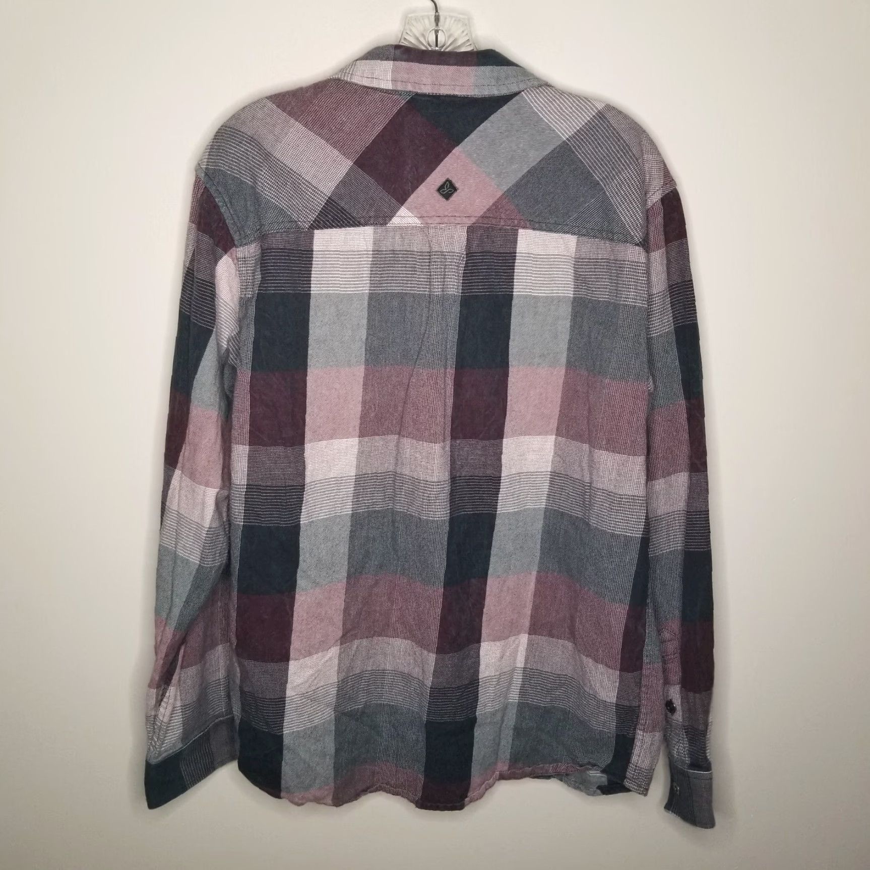 Prana Prana Mens Red Black Long Sleeve Button-Up Size L Size US L / EU 52-54 / 3 - 5 Thumbnail