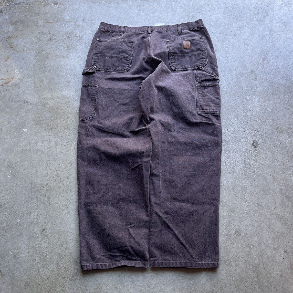 Carhartt Vintage Y2K Carhartt Brown Double Knee Workwear Baggy Cargos Size US 40 / EU 56 - 3 Thumbnail