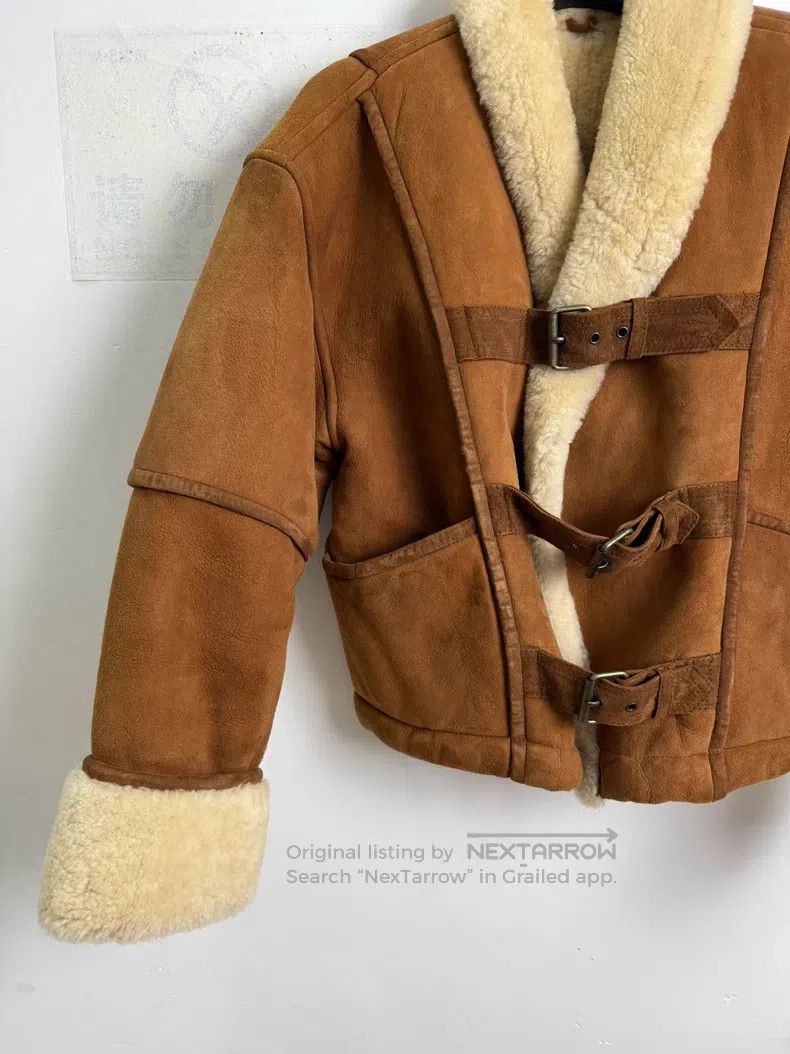 Issey Miyake Issey Miyake Extra thick sheepskin belted jacket Size S / US 4 / IT 40 - 4 Thumbnail