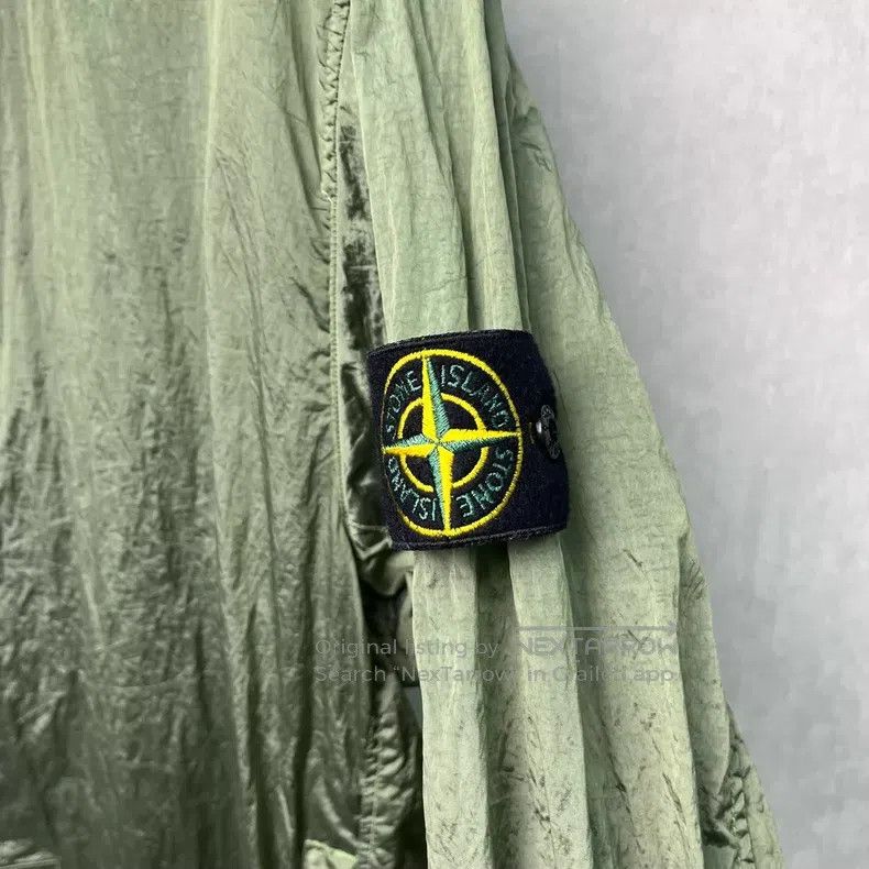 Stone Island STONE ISLAND Stone Island Metallic Nylon Hooded Jacket Size US XXL / EU 58 / 5 - 4 Thumbnail