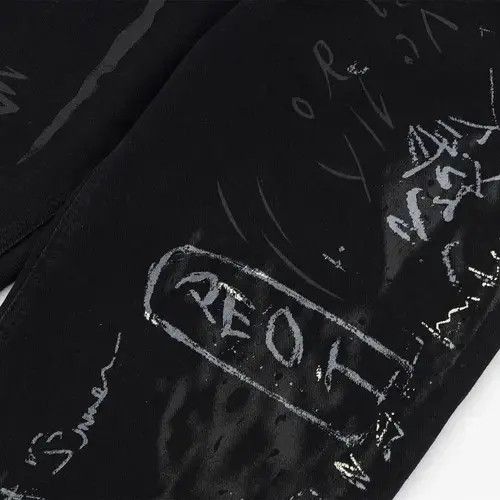 VIBE Graffiti Letter Baggy Jeans Size US 33 - 4 Thumbnail