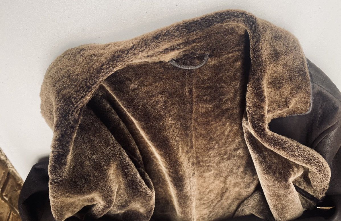 Ermenegildo Zegna Zegna 🇮🇹 brown suede full Sherpa lined car coat 50 VGC Size US M / EU 48-50 / 2 - 11 Thumbnail