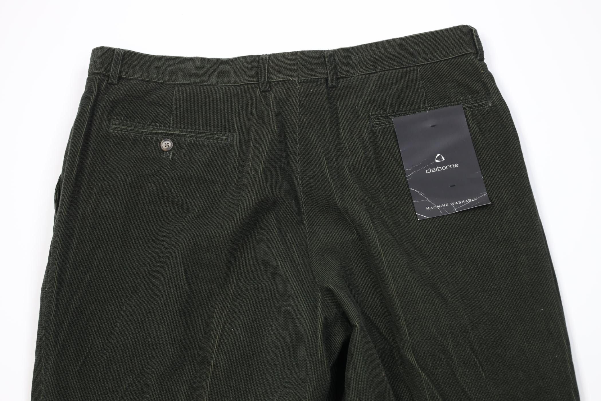 Vintage Deadstock Vintage 90s Streetwear Wide Leg Chino Pants Green Size US 38 / EU 54 - 9 Thumbnail