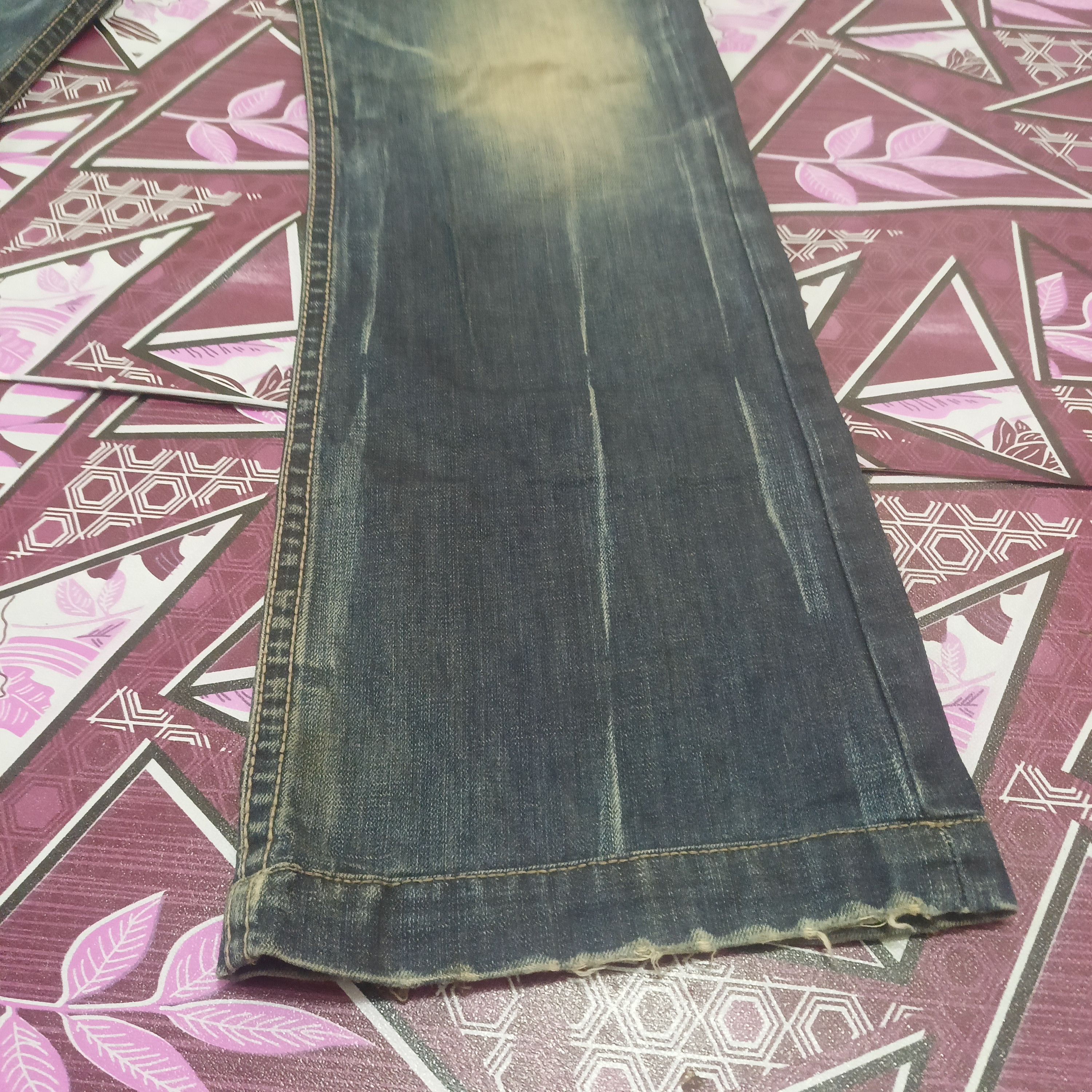 Japanese Brand Japanese Matrix Opt jeans flared Distressed jeans Size US 31 - 5 Thumbnail