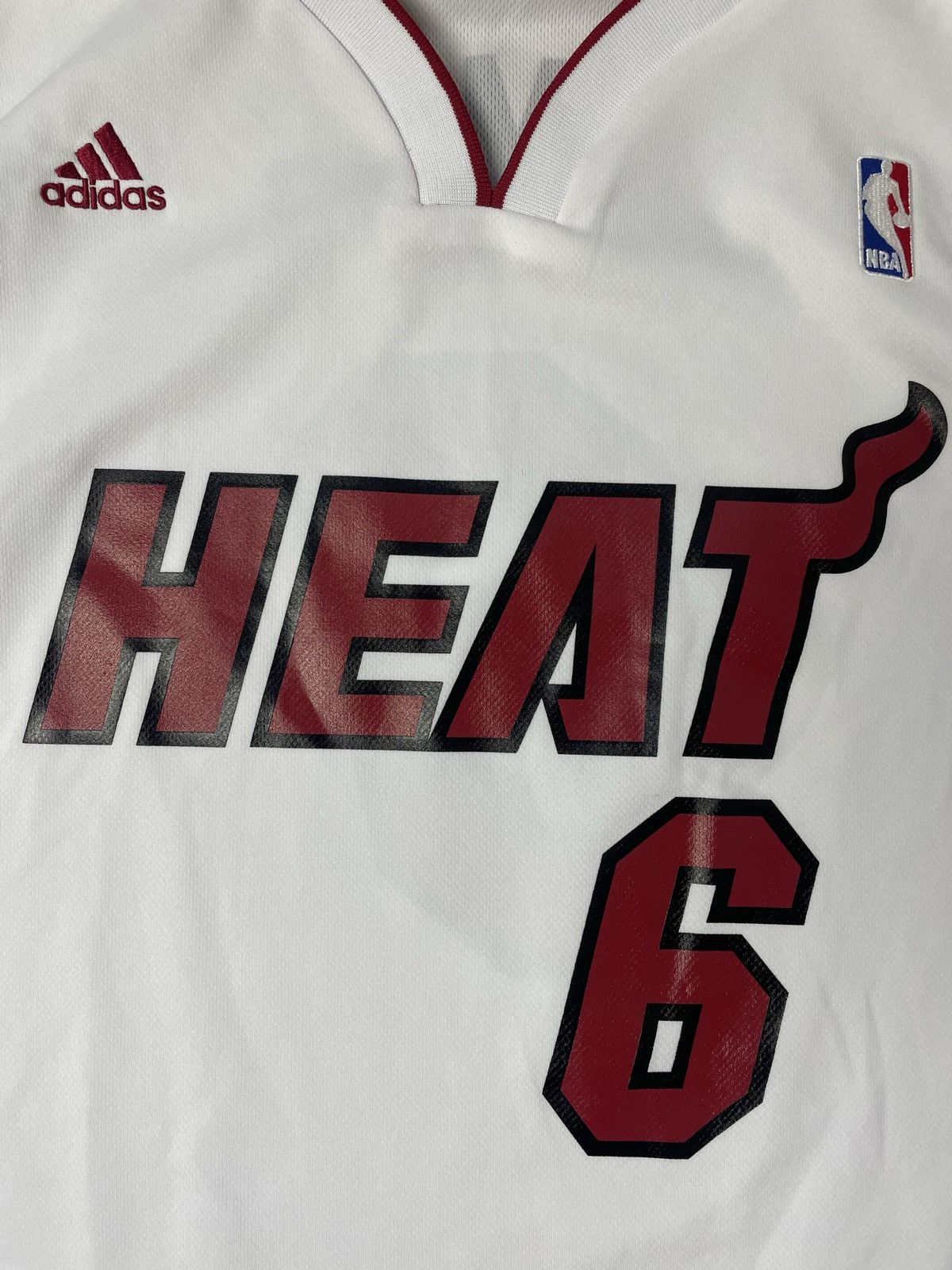 Adidas Vintage Adidas Miami Heat LeBron James Jersey Mens XL Size US XL / EU 56 / 4 - 4 Thumbnail