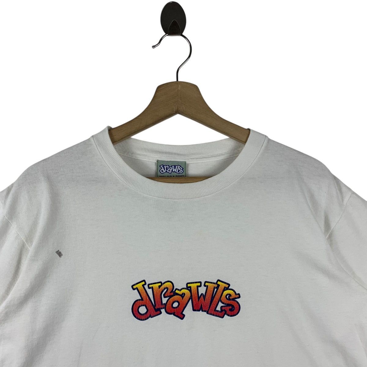 Vintage Vintage DRAWLS skateboard centre logo print tee Size US M / EU 48-50 / 2 - 2 Thumbnail