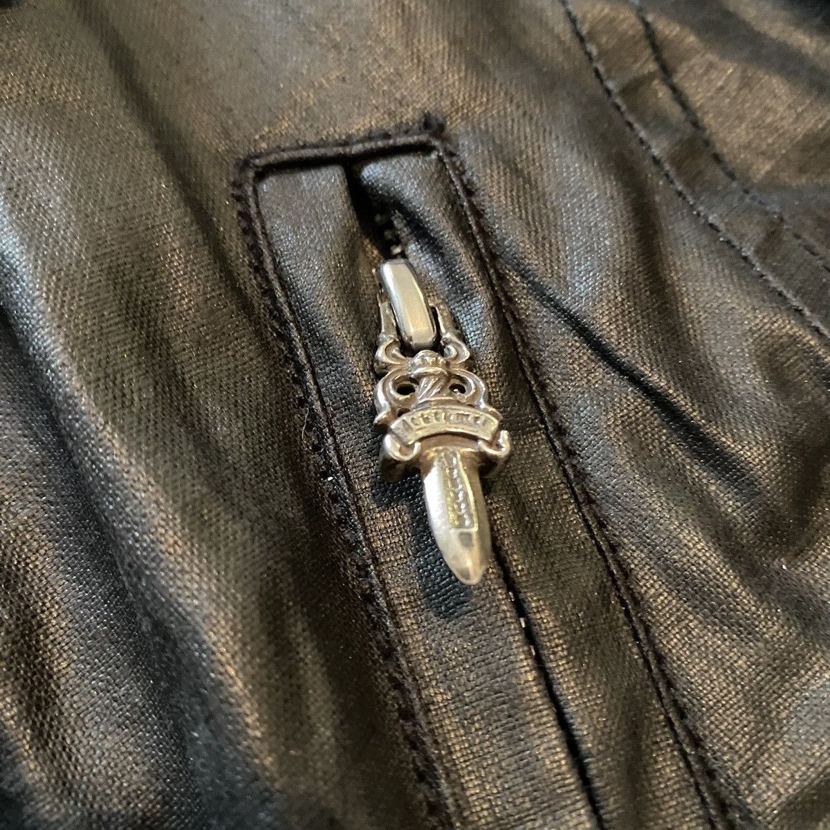 Chrome Hearts Chrome Hearts JJ Dean Waxed Denim Motorcycle Rider Jacket Size US XS / EU 42 / 0 - 9 Thumbnail