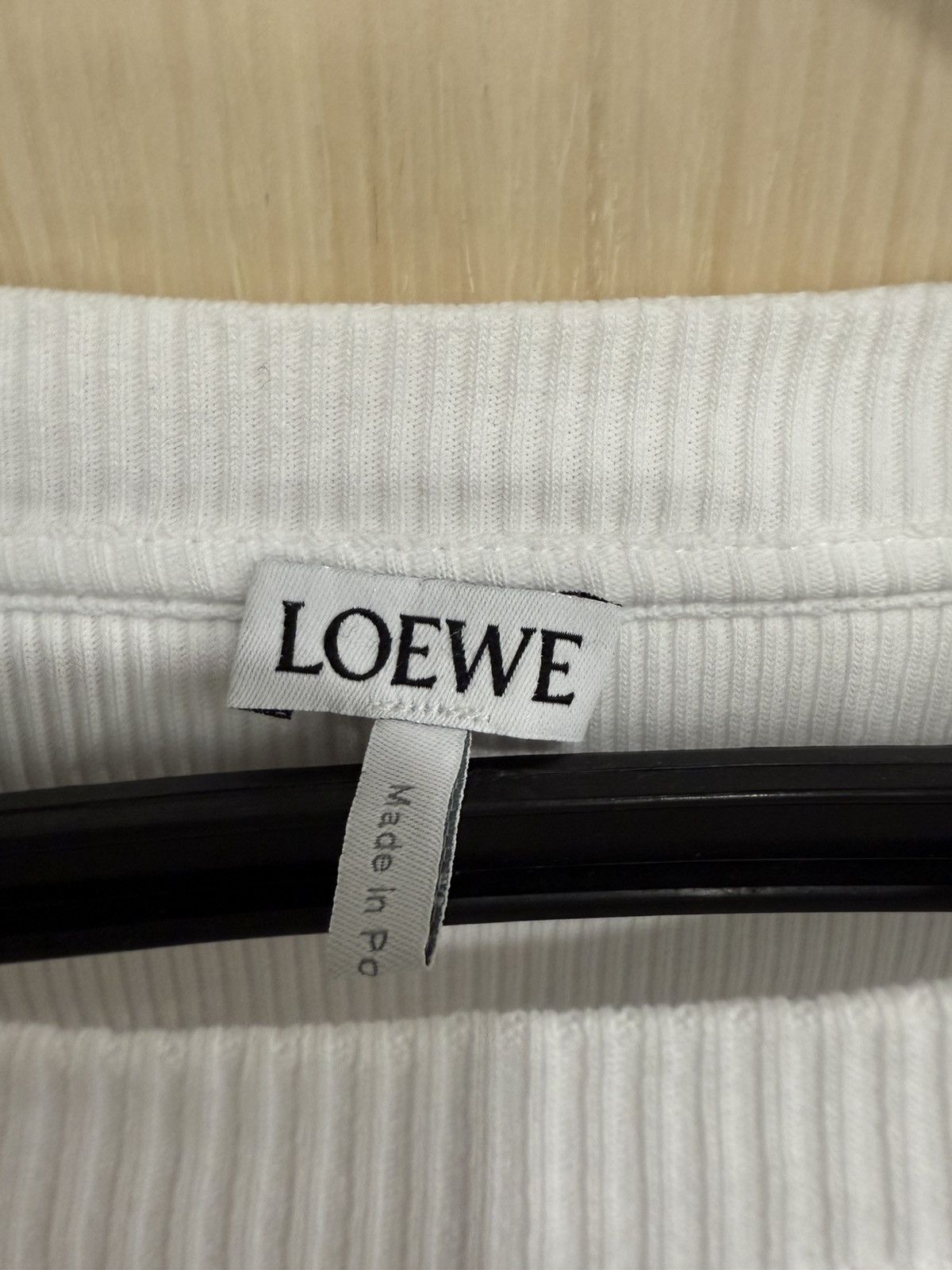 Loewe Loewe white anagram long sleeve T shirt S Size US S / EU 44-46 / 1 - 5 Thumbnail