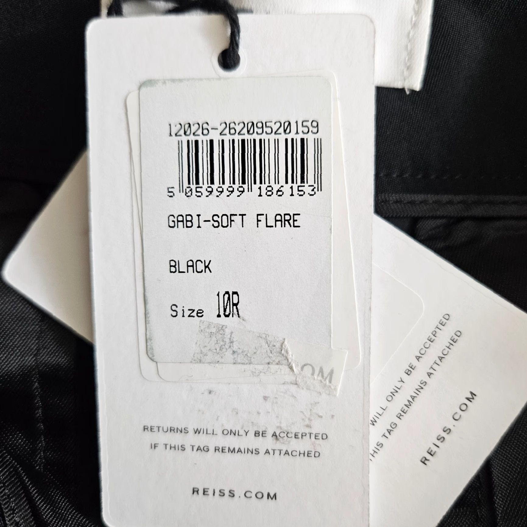 Reiss Reiss Womens Gabi Flare Pants Sz 6 Black High Rise Dress Pants Vintage: No Womens Size 28" / US 6 / IT 42 - 7 Thumbnail