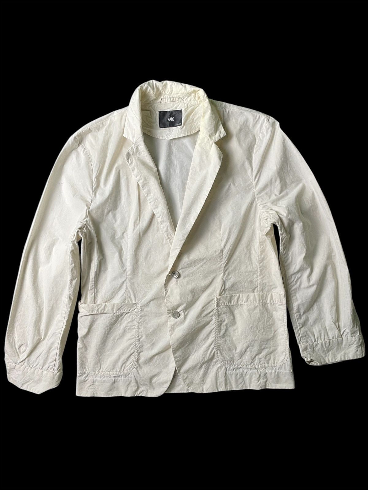 HARE × Japanese Brand HARE (Avant Garde) Lightweight Blazer : Off-White Size US M / EU 48-50 / 2 - 1 Thumbnail