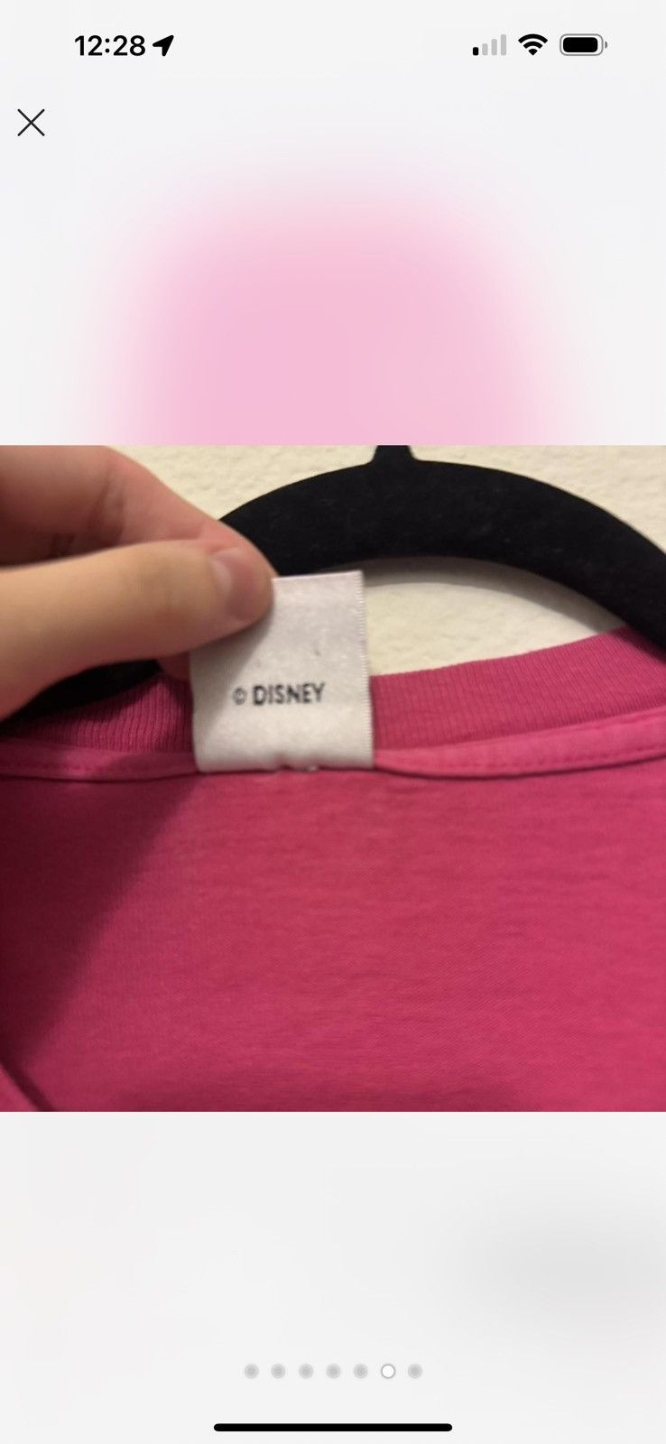 Disney Baby pink XL Minnie Mouse 90s rare merch Disney Size XL / US 12-14 / IT 48-50 - 5 Thumbnail