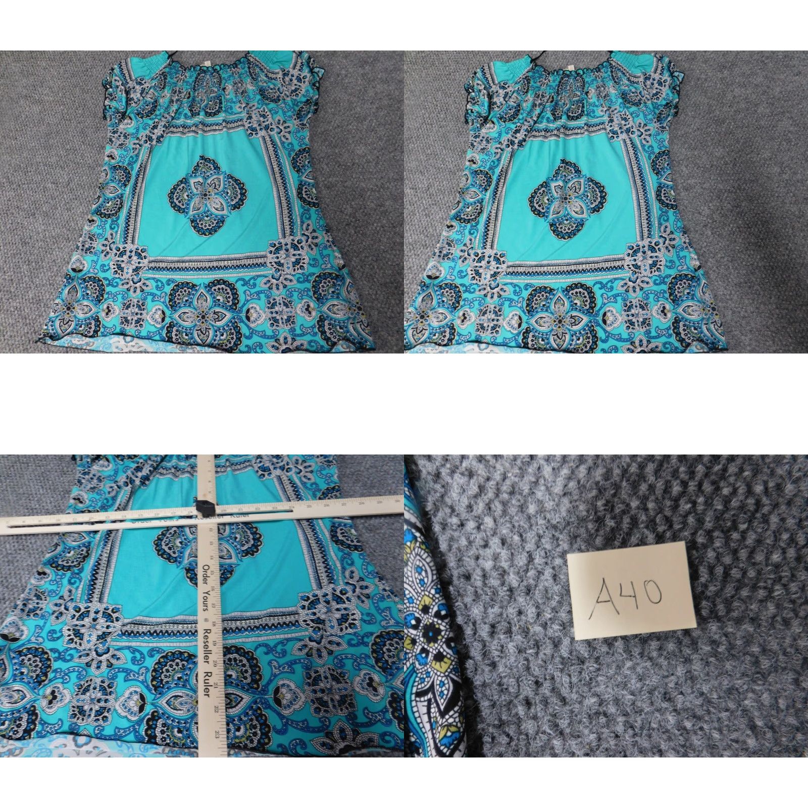 Madison Madison Womens Blouse S Short Sleeve Crew Neck Blue Polyester Rayon Stretch Casual Shirt Womens Size S / US 4 / IT 40 - 8 Thumbnail