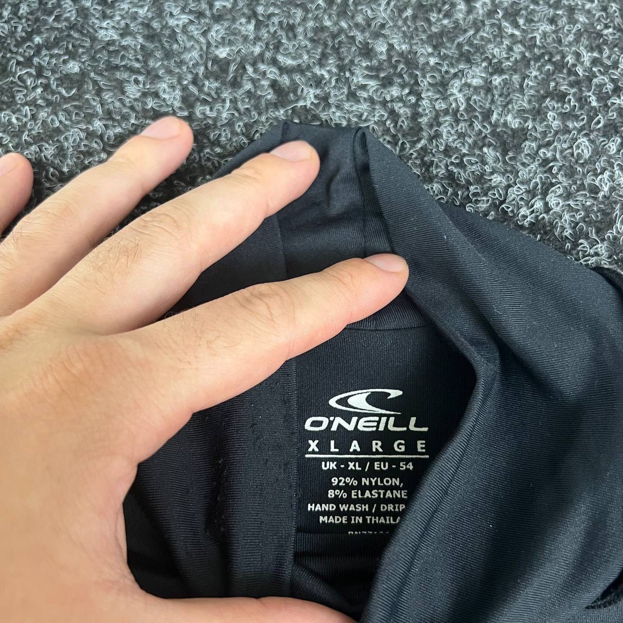 O'Neill T-shirt ONEILL Compression Surf Style Y2k Black Jersey Tee Size US XL / EU 56 / 4 - 2 Thumbnail
