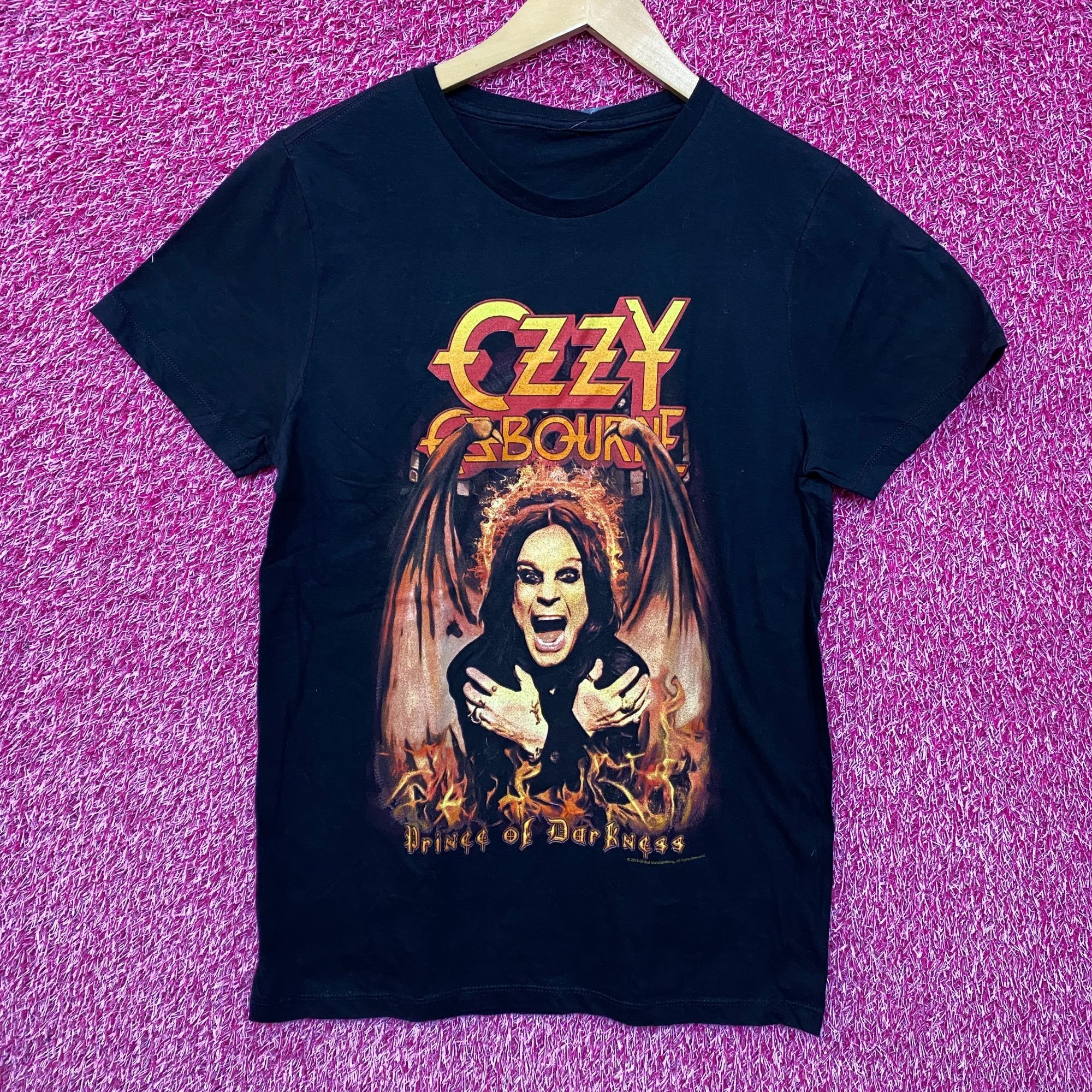 Rock Band × Rock T Shirt × Streetwear Ozzy Ozbourne Prince of 