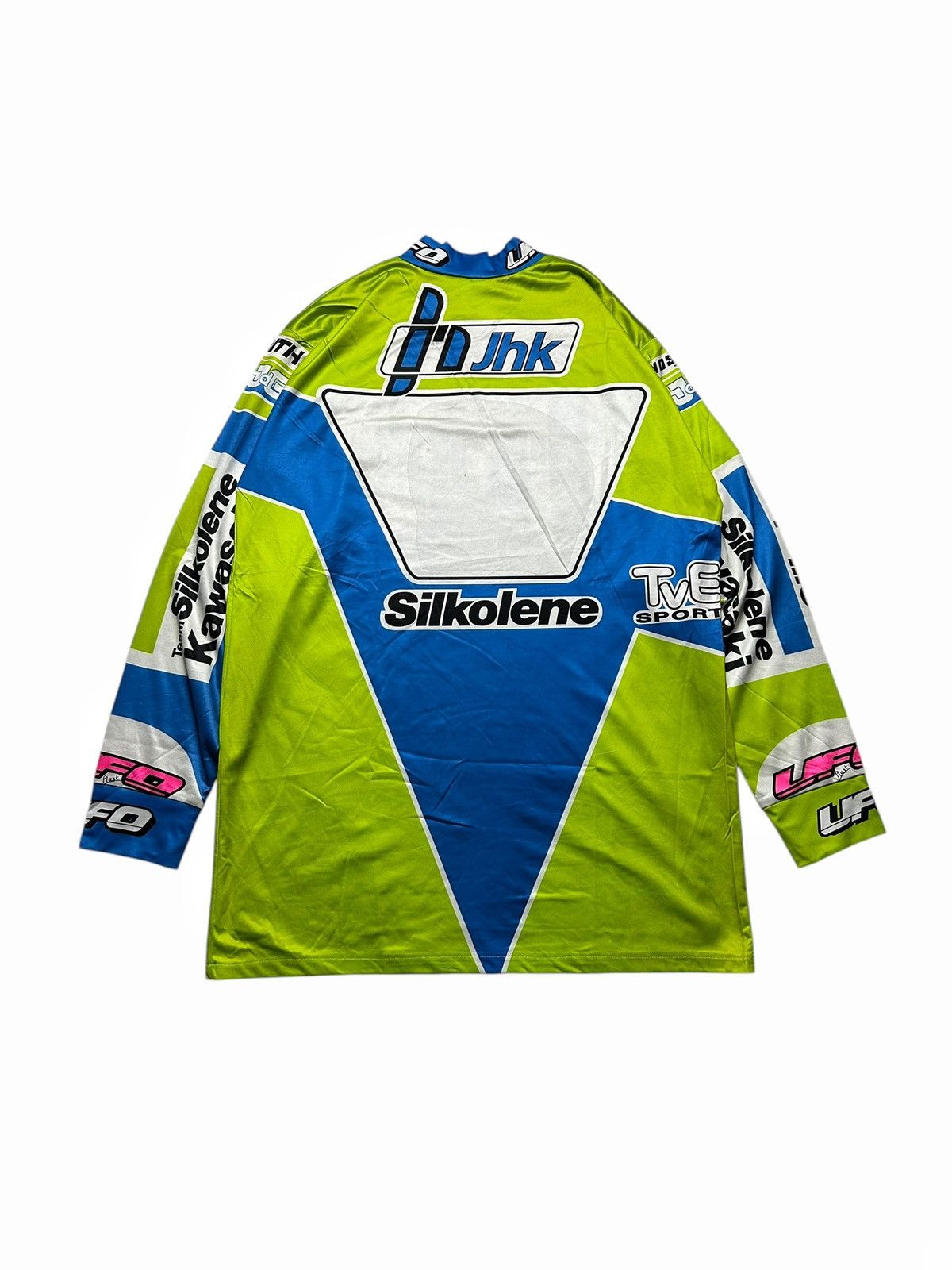 Gear for Sports × Vintage Rare Vintage 90s Kawasaki Team Racing UFO Jersey Motocross Size US L / EU 52-54 / 3 - 4 Thumbnail