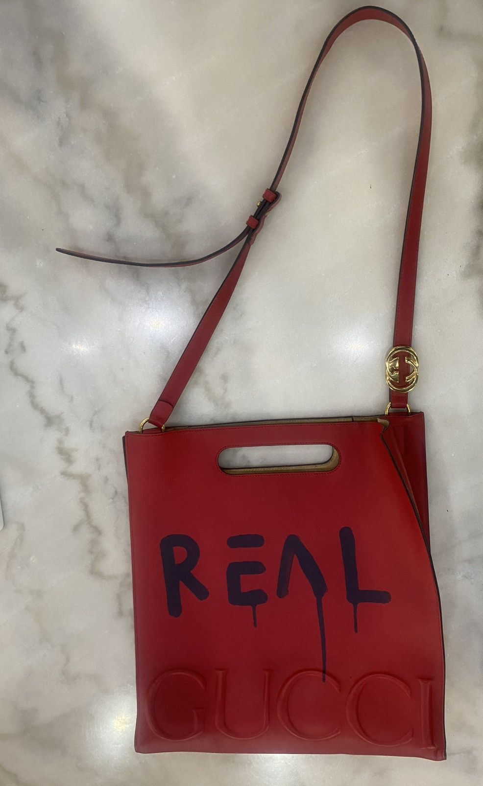 Gucci Gucci Ghost Grafitti Tote Size ONE SIZE - 2 Thumbnail