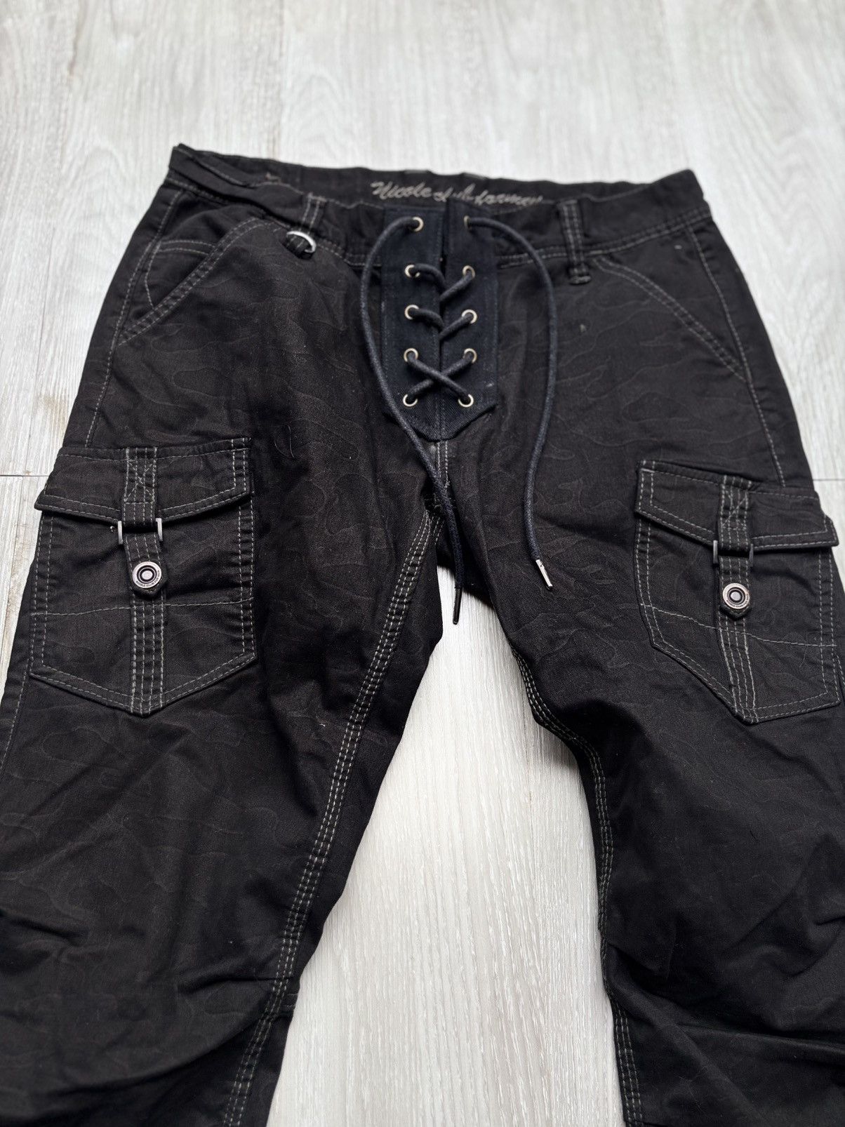Nicole Club lace up flare cargo pants Size US 29 - 2 Thumbnail