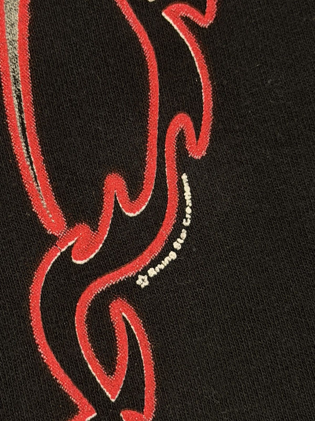 Vintage Vintage Jesus Christ Flame Sword black long sleeve Y2K Size US L / EU 52-54 / 3 - 5 Thumbnail