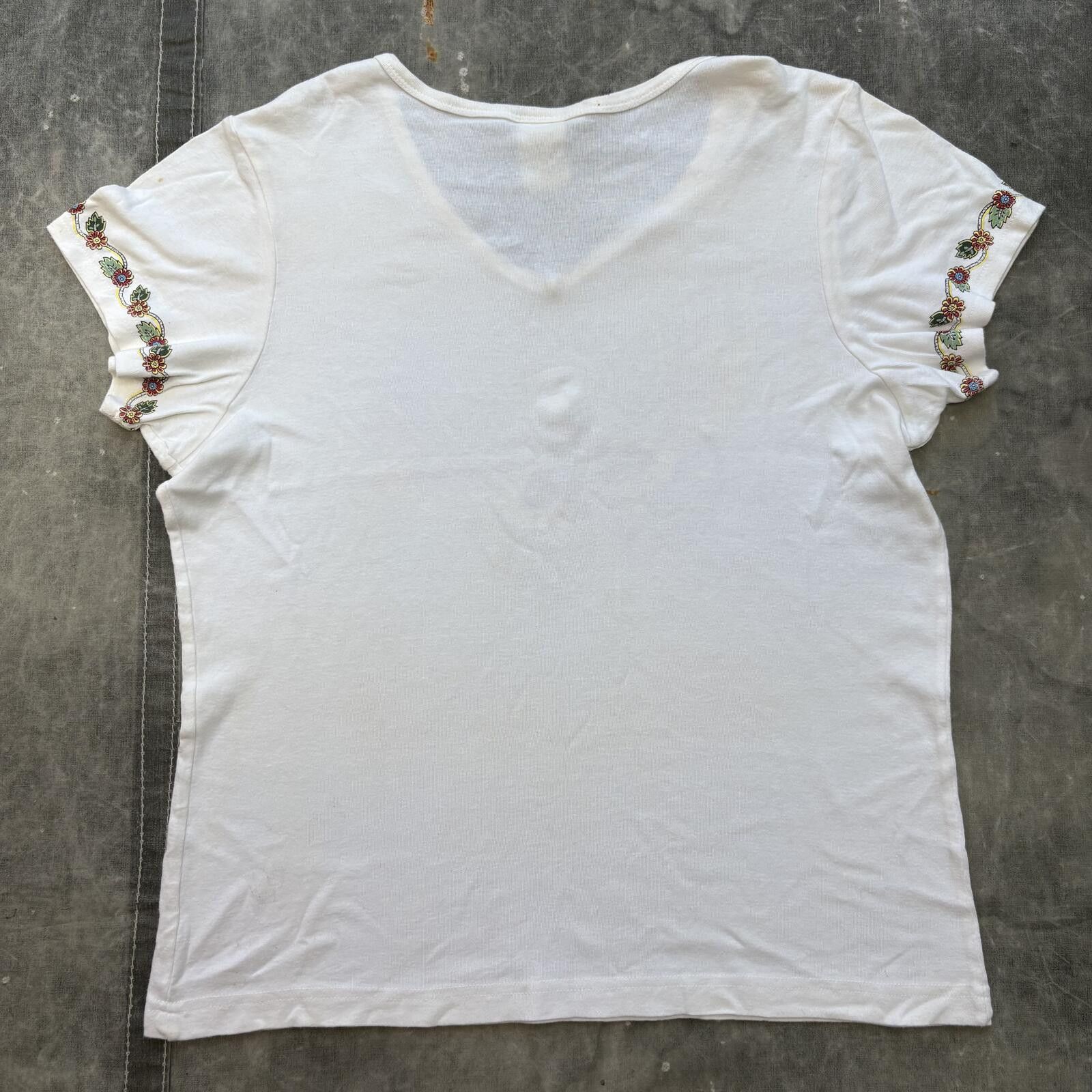 Vintage Vintage 90s Floral Butterfly Cute Cottage Indie Fairy Shirt Size XL / US 12-14 / IT 48-50 - 6 Thumbnail