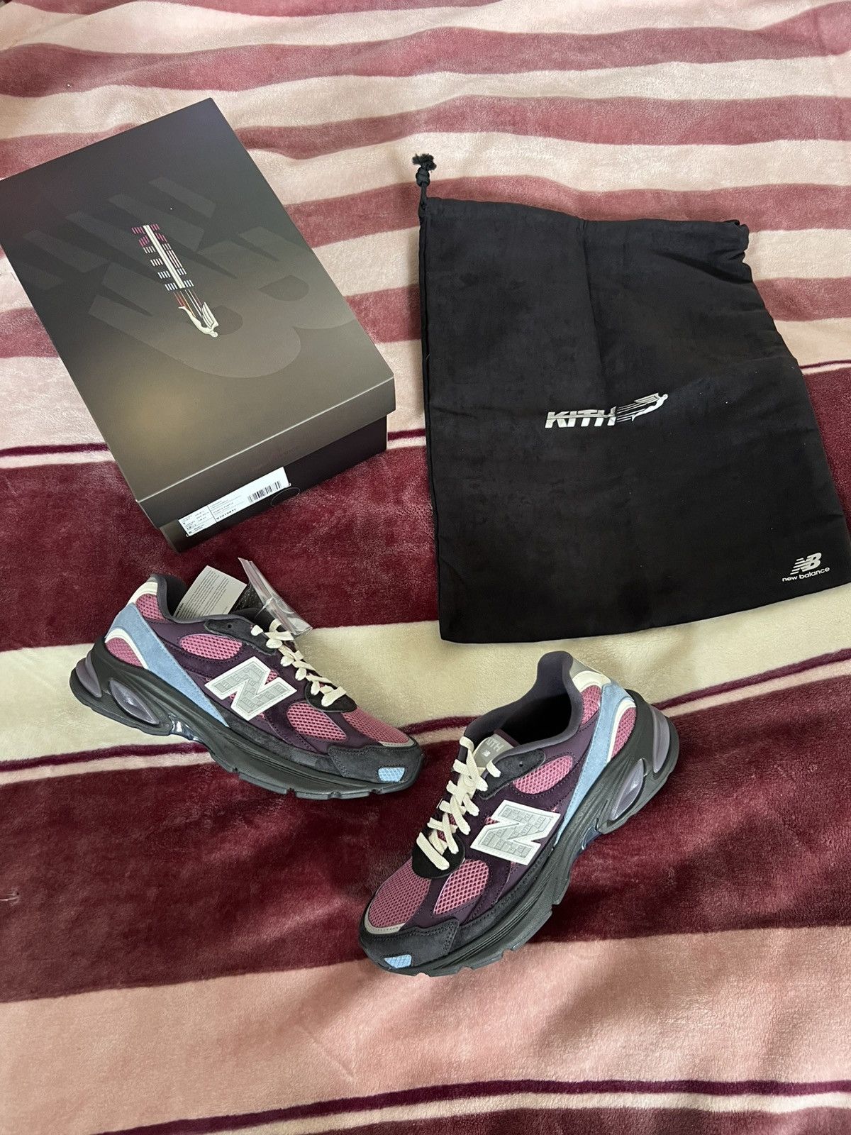 Kith × Ronnie Fieg × Streetwear New Balance 2010 Kith Purple Black 
