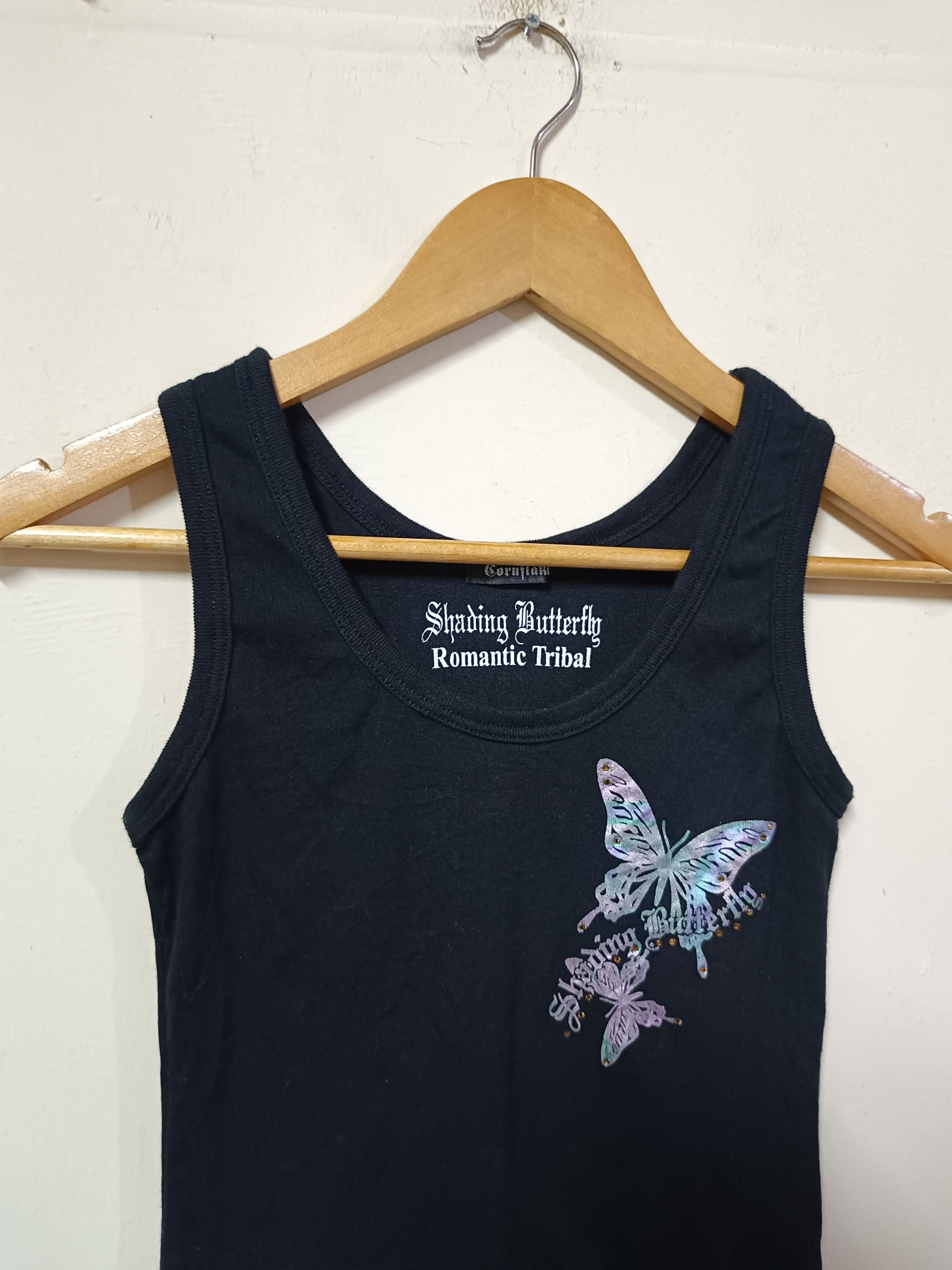 Japanese Brand CORNFLAKE y2k butterfly tank tops Size M / US 6-8 / IT 42-44 - 2 Thumbnail