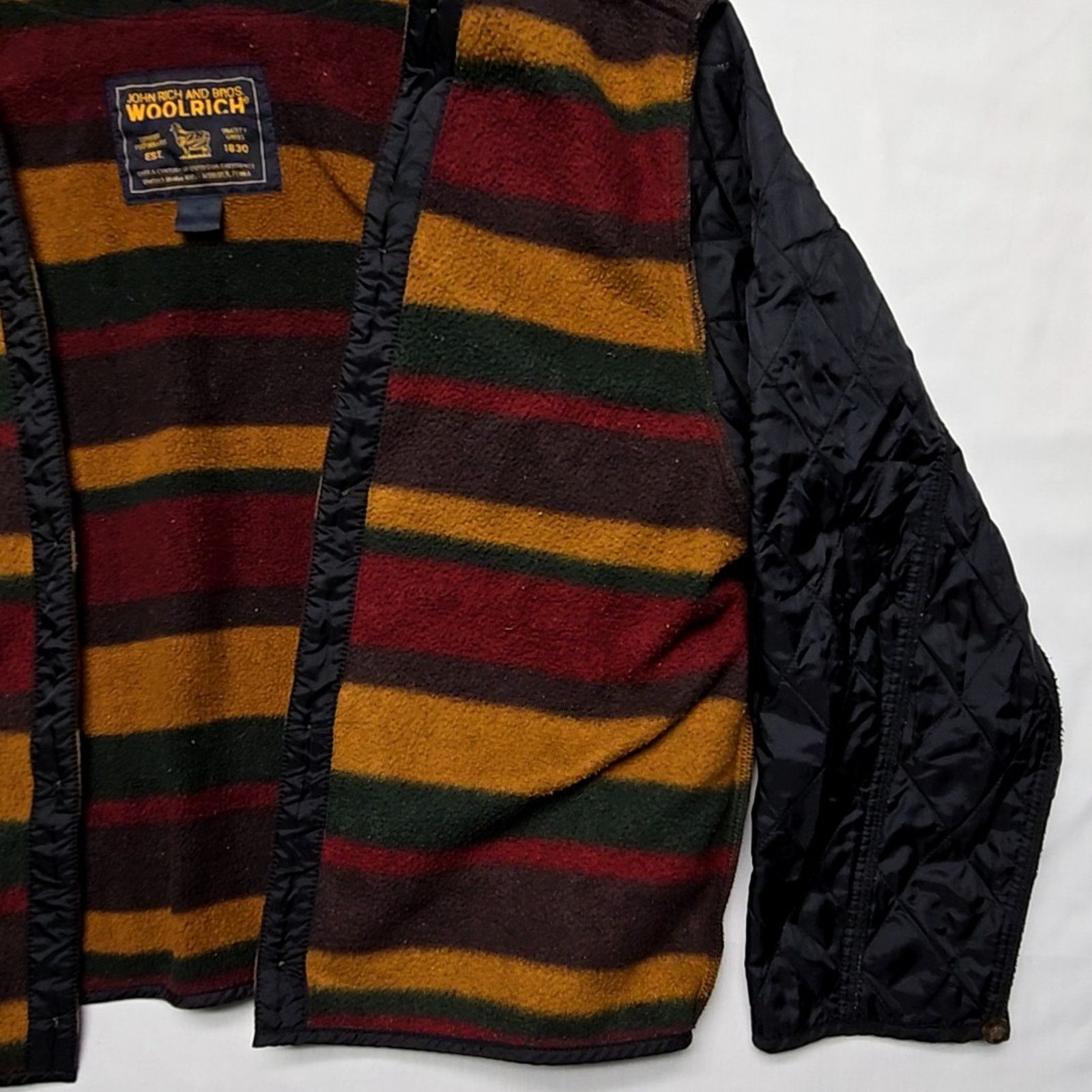 Woolrich Woolen Mills Woolrich Jacket Lining Liner Striped Quilted Sleeves XL Size US XL / EU 56 / 4 - 4 Thumbnail