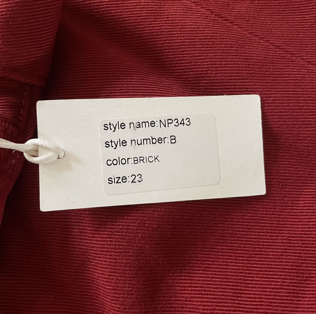 6397 Roomy Jean in Brick - NEW Size 23" - 5 Thumbnail
