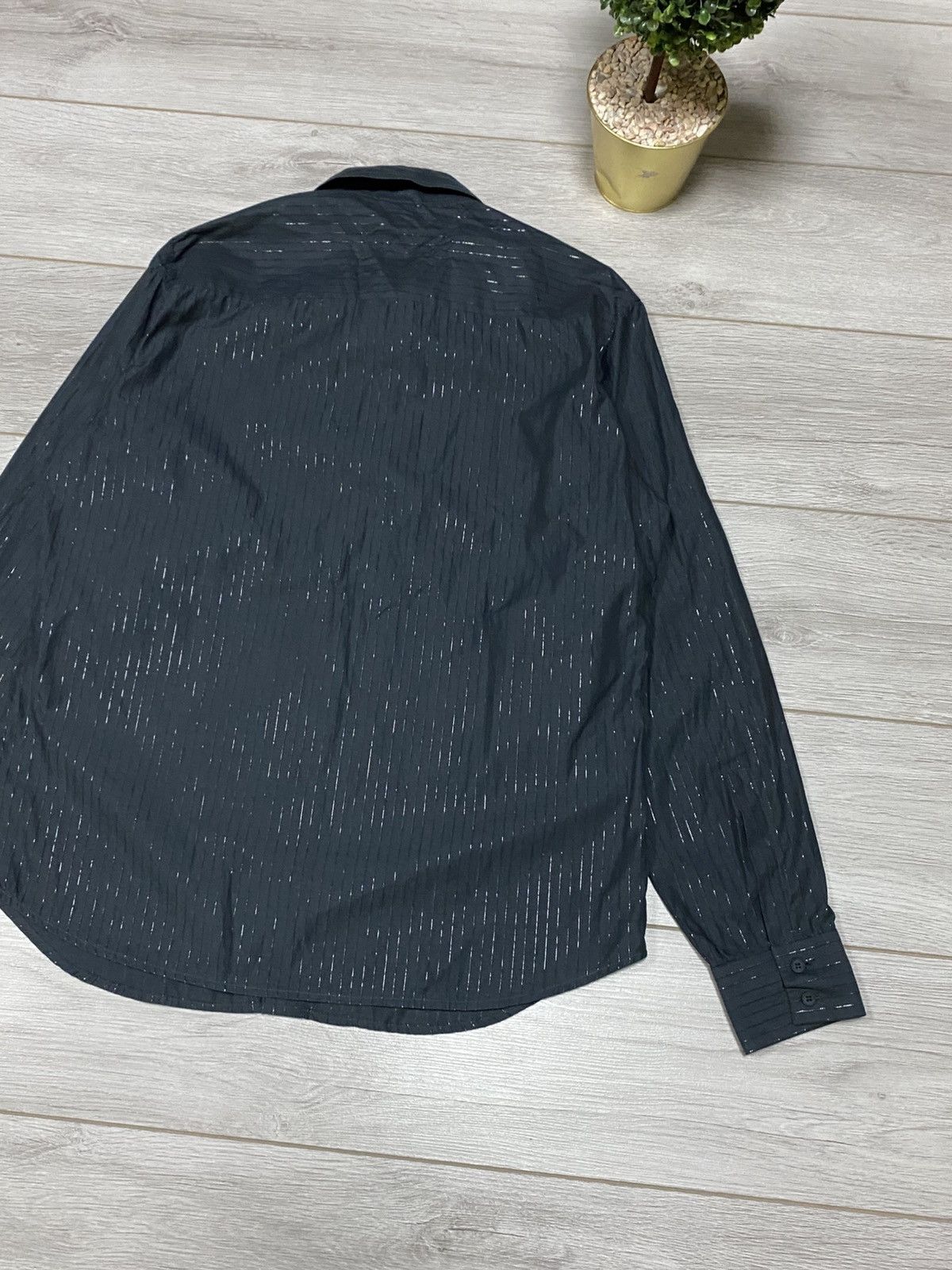 Versace Jeans Couture Versace jeans couture medusa shiny stripped shirt buttons Size US XL / EU 56 / 4 - 11 Thumbnail