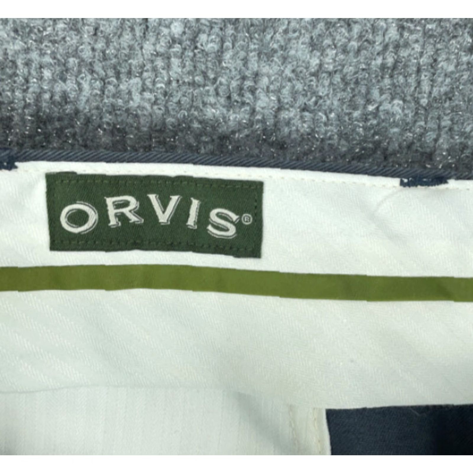 Orvis Orvis Gray Chino Pants Men's 38 Regular Flat Front Straight Leg Casual Workwear 90s Retro Size US 37 - 5 Thumbnail