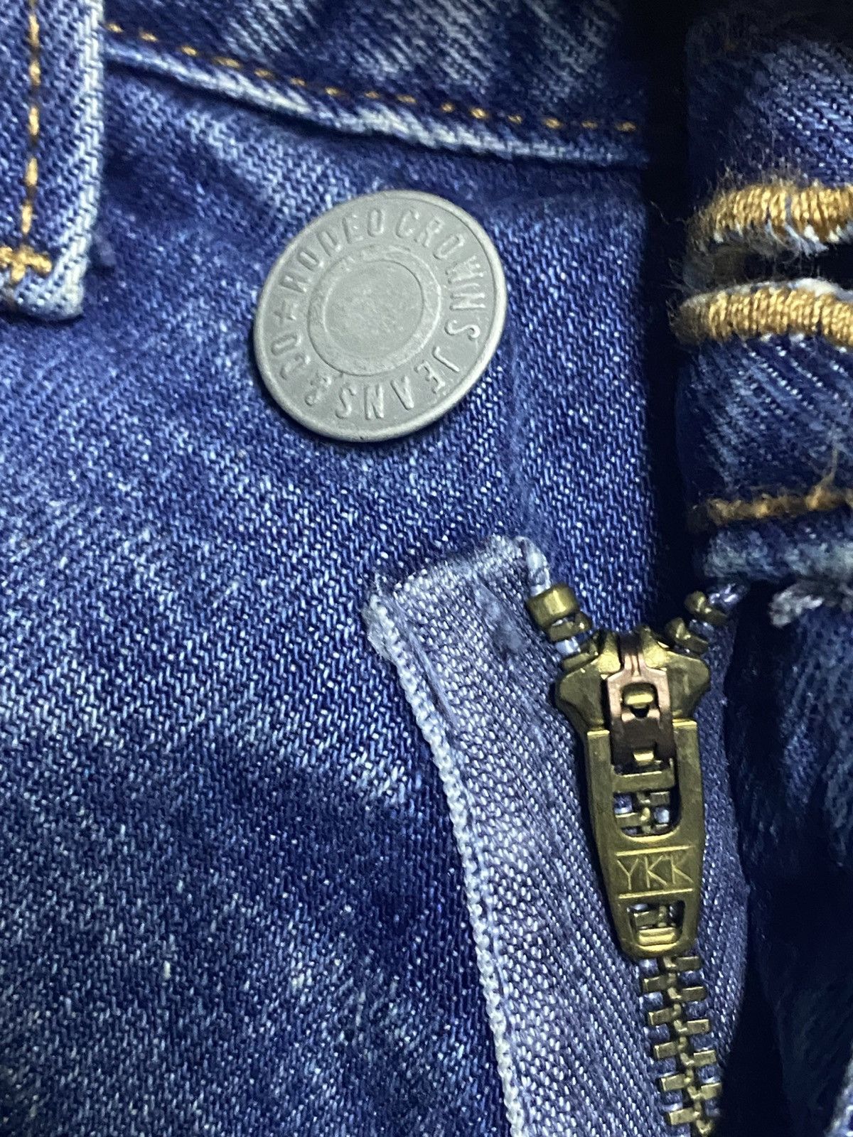 Japanese Brand Vintage Rodeo Crown Blue Wash Ifsixwasnine Style Flare Jeans Size US 29 - 9 Thumbnail