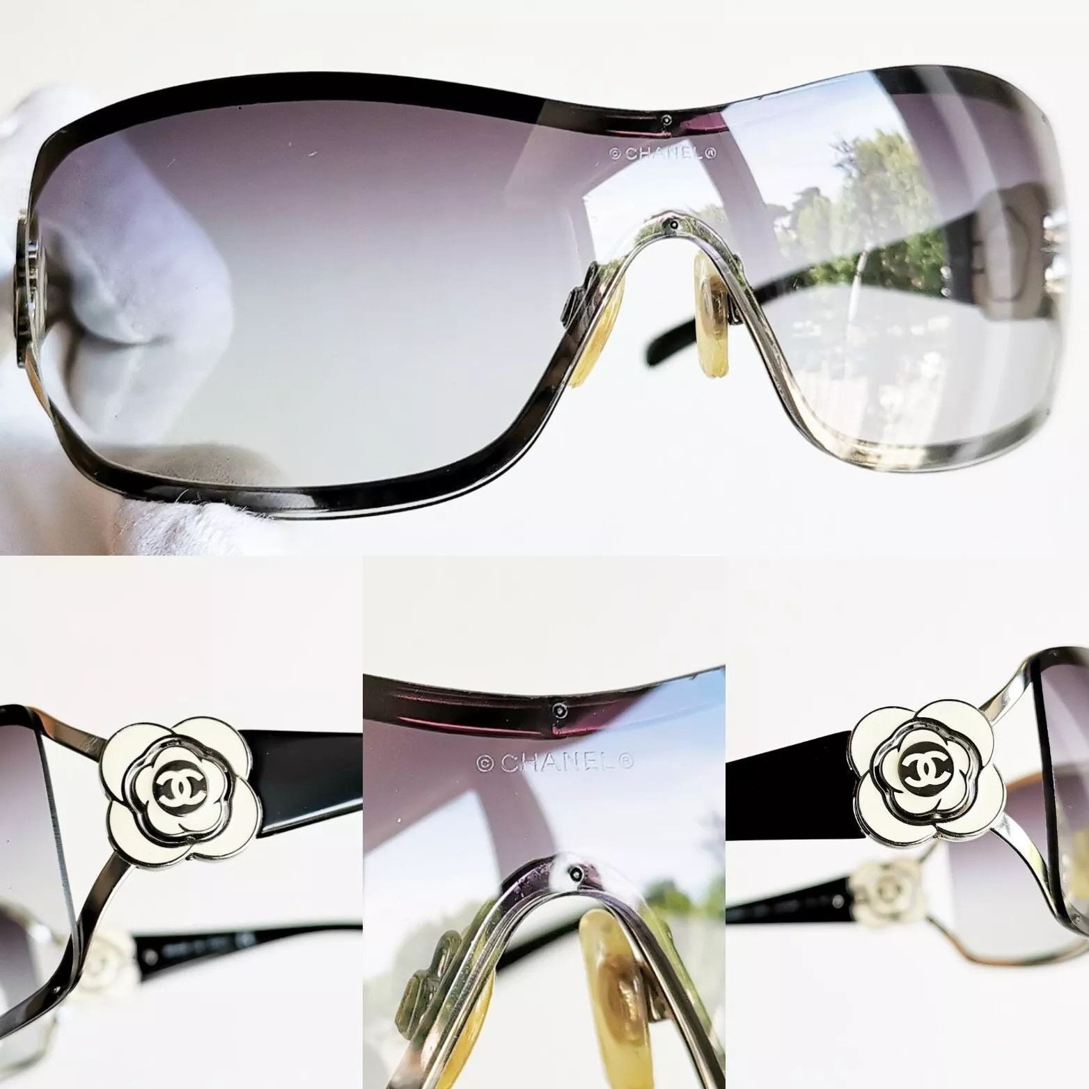 Chanel CHANEL SUNGLASSES 4164 LOGO CC Wrap Metal Vintage Iconic Size ONE SIZE - 4 Thumbnail