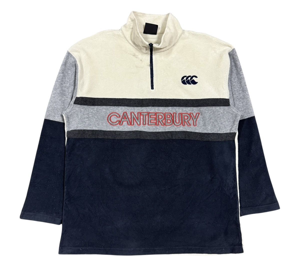 Canterbury of New Zealand Vtg🔥Canterburry Of New Zealand 3/4 Zip Pullover Fleece Size US XL / EU 56 / 4 - 1 Thumbnail