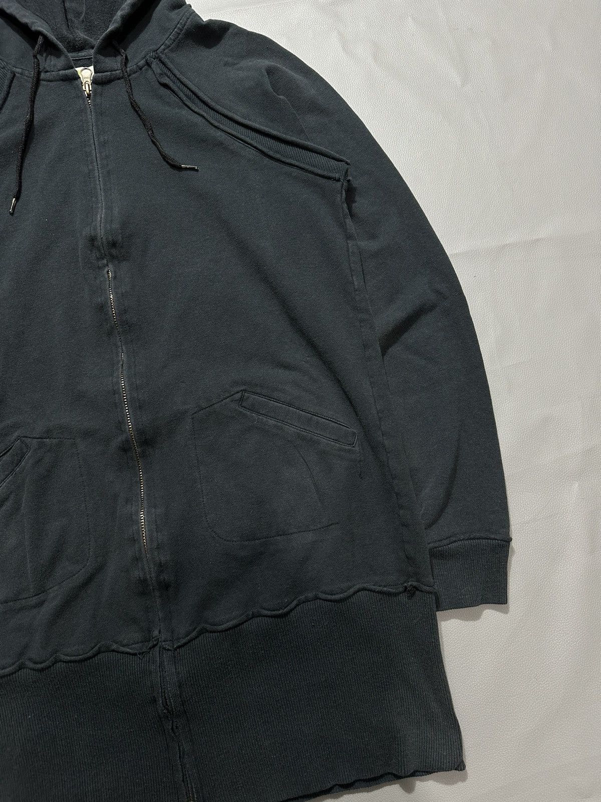 20471120 DISTRESSED ZIP HOODIE BALENCIAGA RAF SIMONS IFSIX LGB STYLE Size US S / EU 44-46 / 1 - 4 Thumbnail