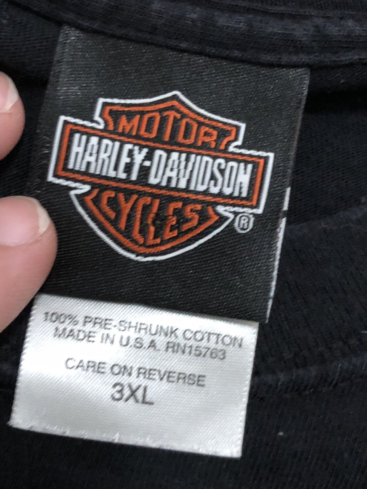 Harley Davidson × Vintage 2007 Harley Davidson Black Magic North Little Rock Biker Tee Size US XXL / EU 58 / 5 - 5 Thumbnail