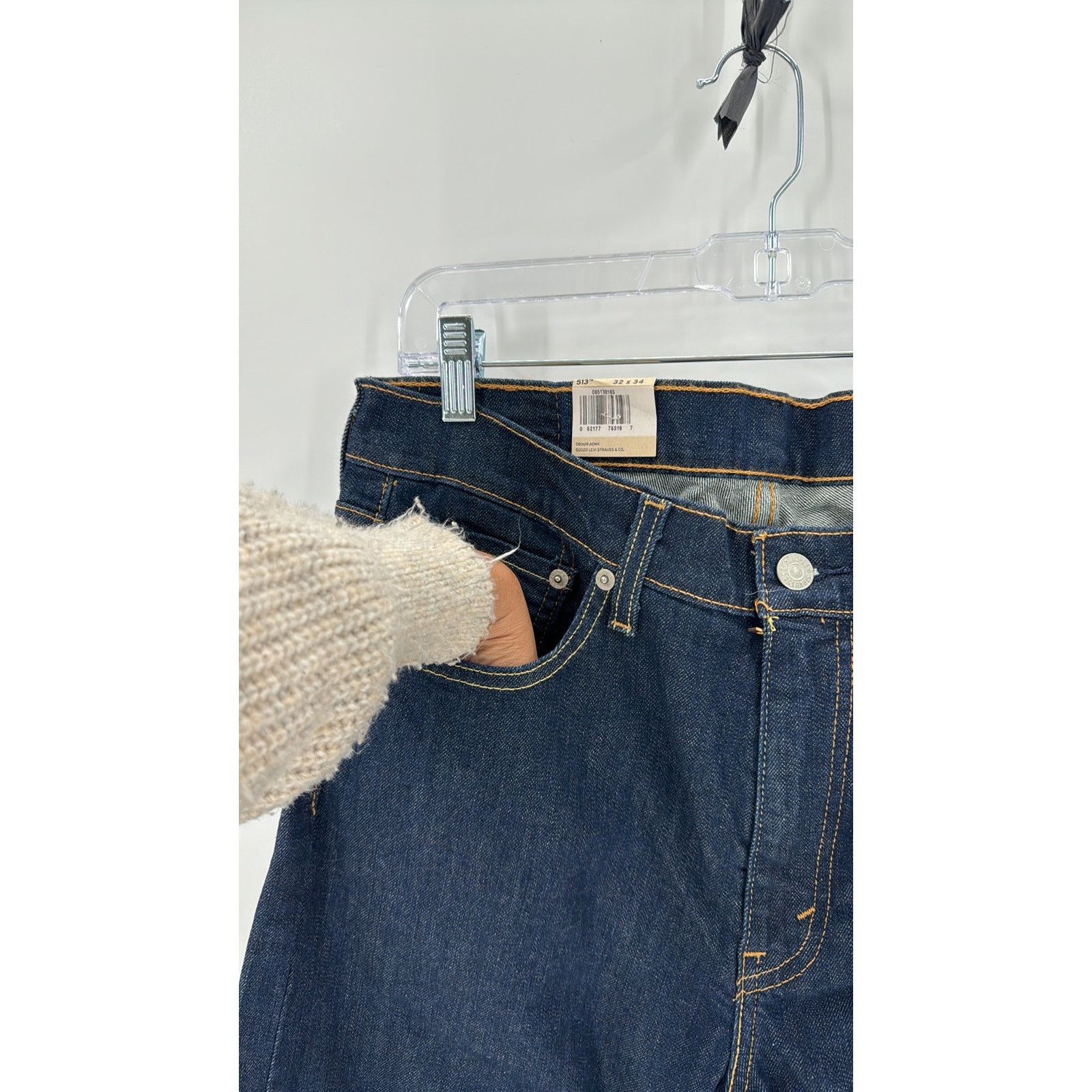 Levi's Levi’s 513 slim straight below the waist dark wash 32x35Tall Size US 32 / EU 48 - 6 Thumbnail