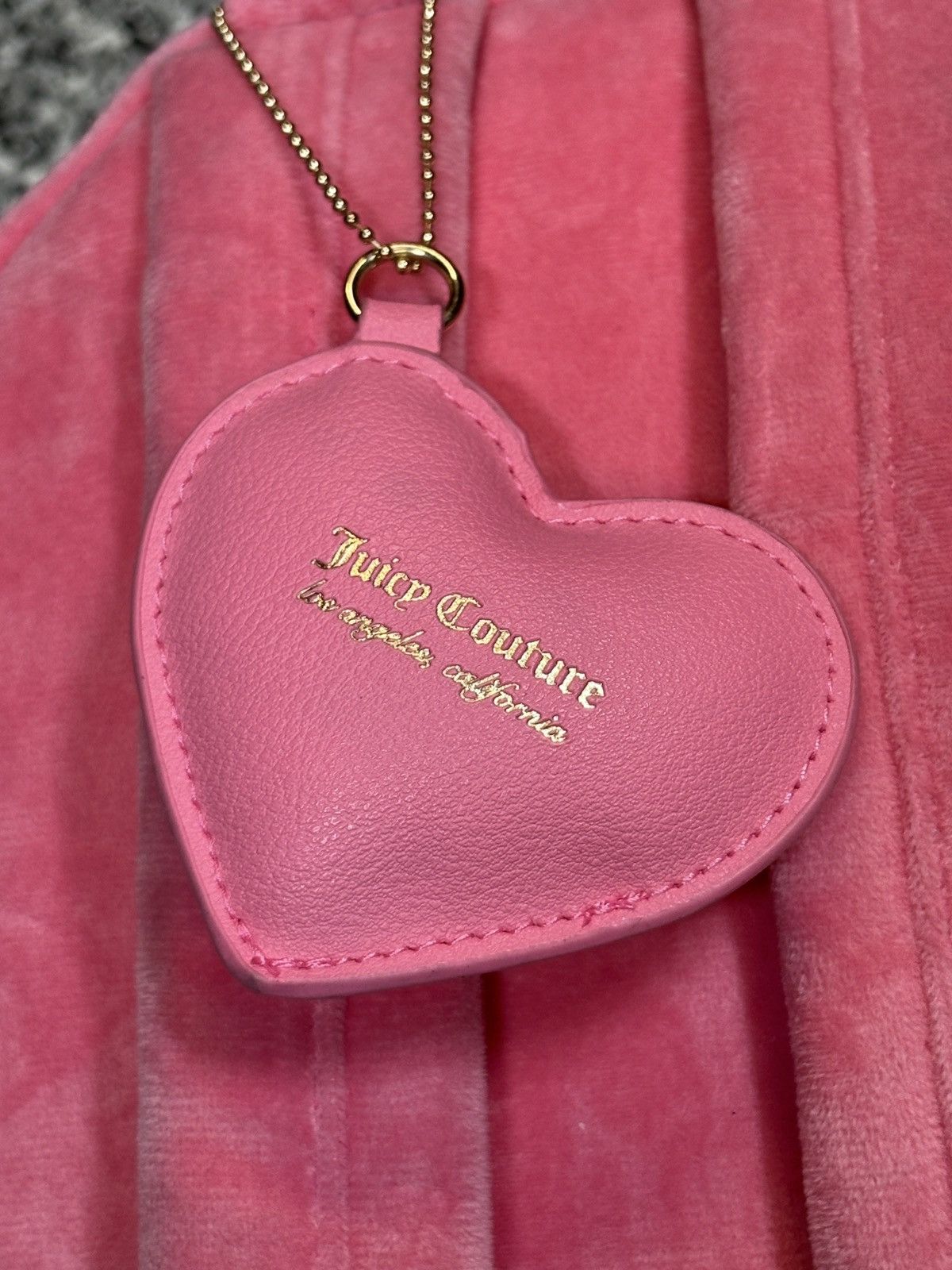 Juicy Couture Vintage Y2K Juicy Couture Velvet Hot Pink Bedazzled Backpack Size ONE SIZE - 5 Thumbnail