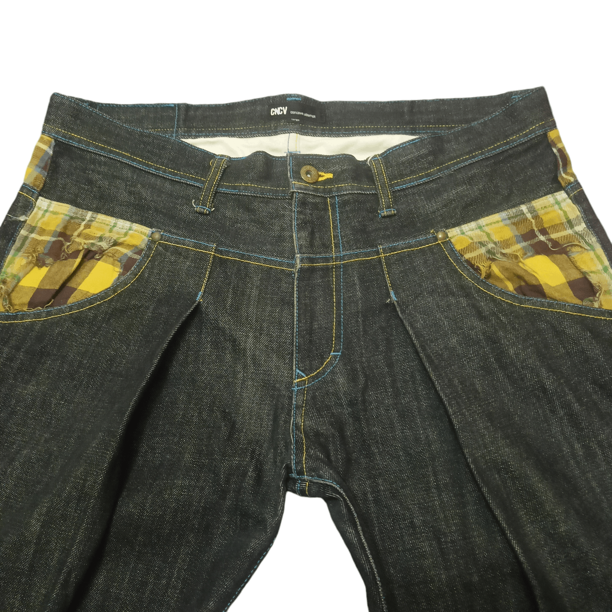 Japanese Brand Rare!!! Japanese Concave attempt jeans pocket navajo design Size US 35 - 10 Thumbnail