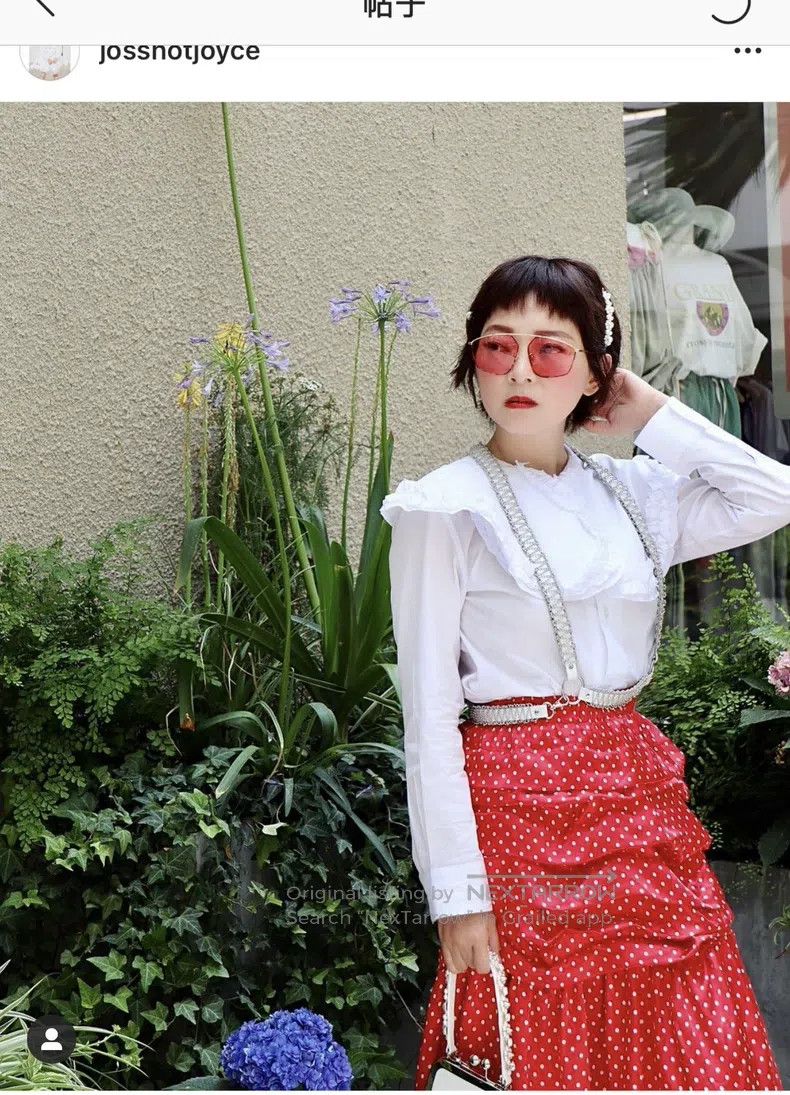 Comme des Garcons Comme Des Garcons size XS Red Polka Dot Asymmetrical Midi S Size 23" - 2 Thumbnail