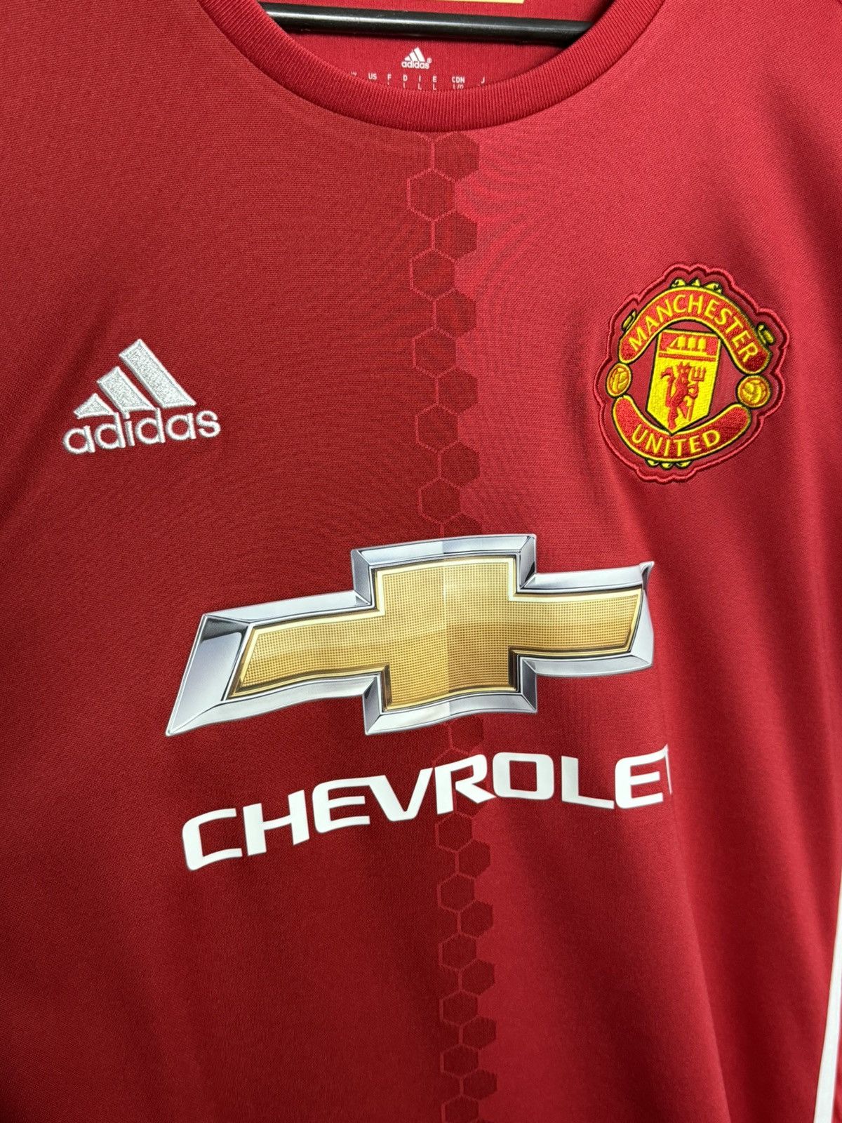 Adidas Manchester United 16/17 Home Football Jersey T-Shirt Size US L / EU 52-54 / 3 - 3 Thumbnail
