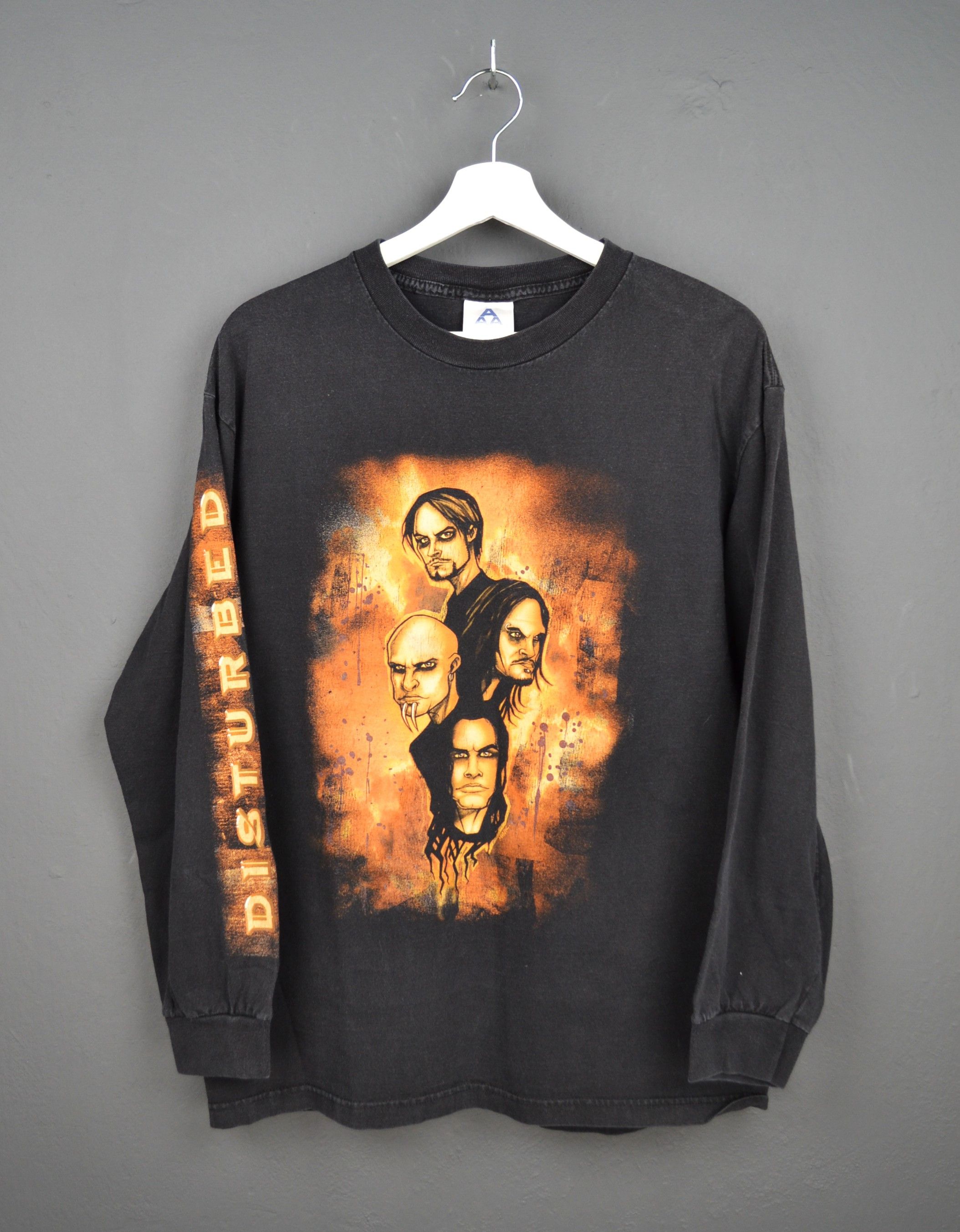 Band Tees Disturbed Vintage Long Sleeve T Shirt 00's Nu Metal Band L Size US L / EU 52-54 / 3 - 1 Thumbnail