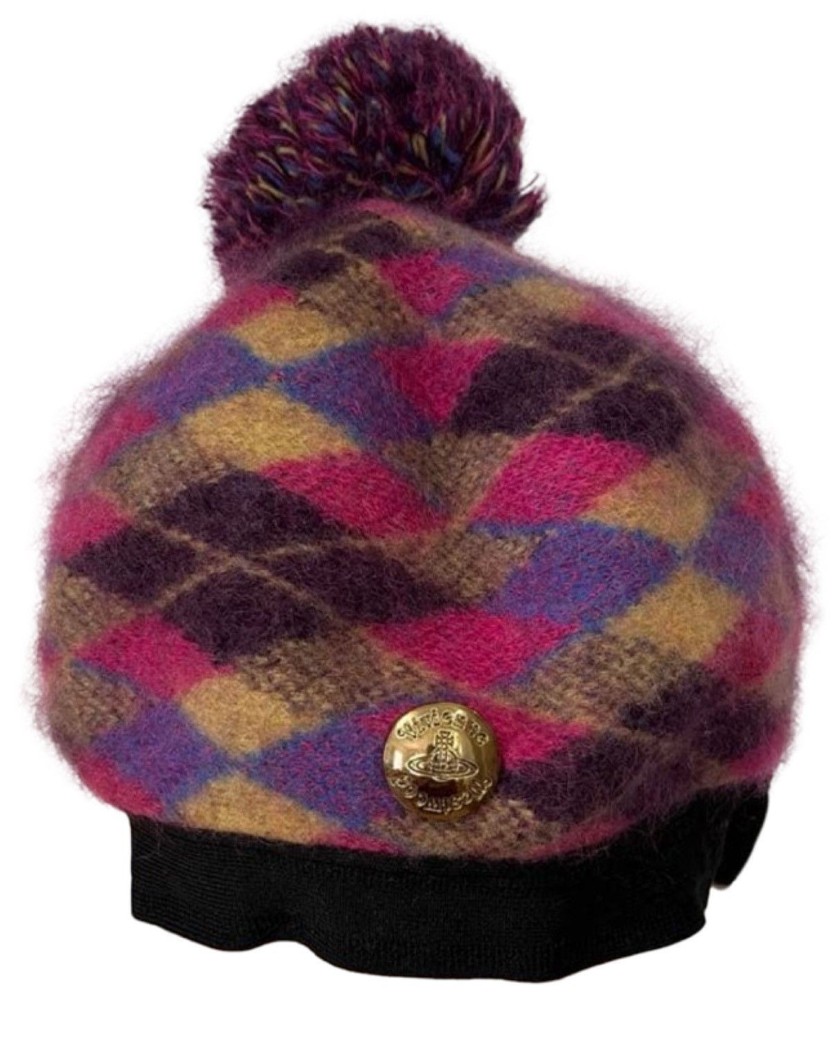 Vivienne Westwood Orb Embroidery Wool Beret Size ONE SIZE - 1 Thumbnail