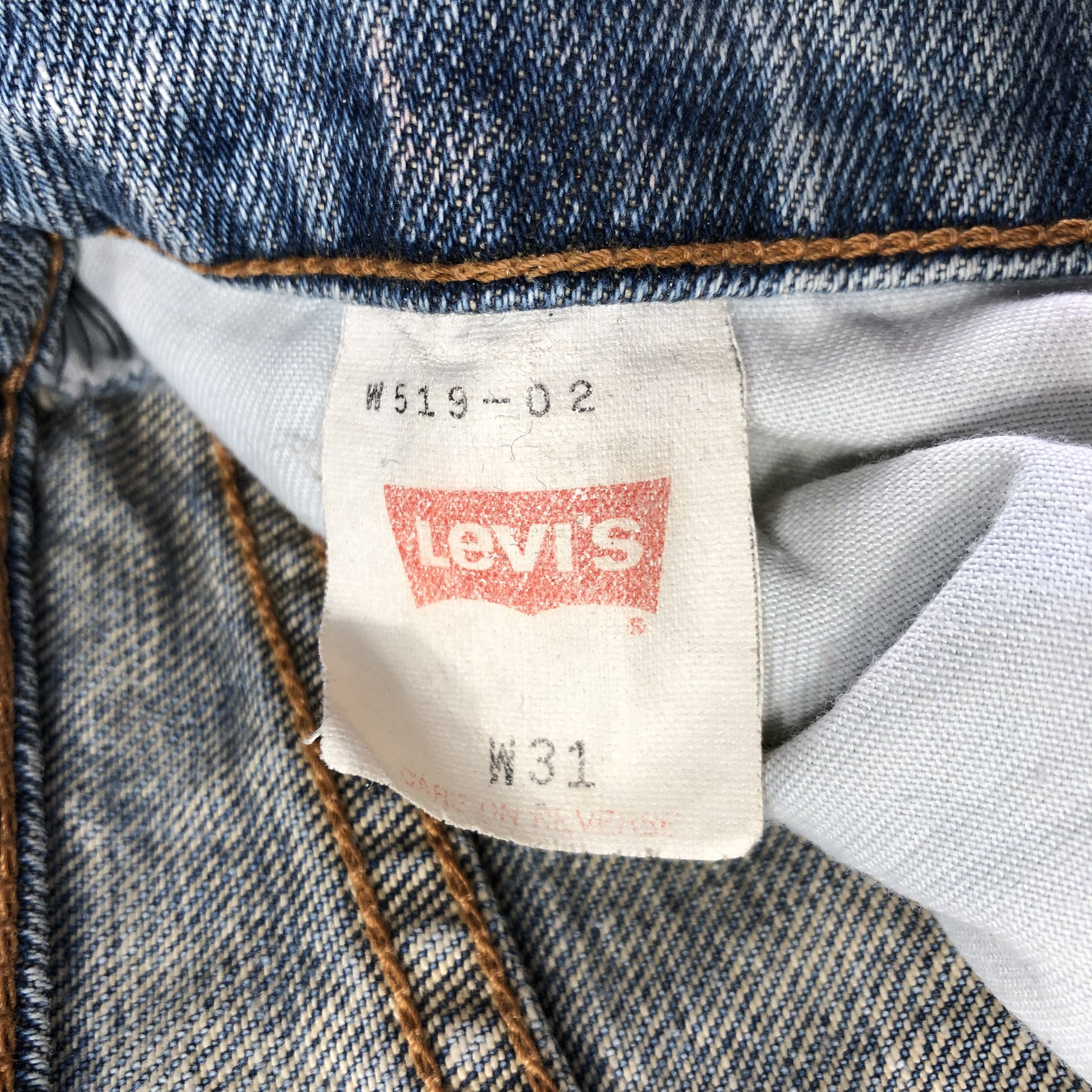 Levi's Vintage Levis Jeans 519 Ripped Medium Wash KJ2494 Size US 27 - 10 Thumbnail