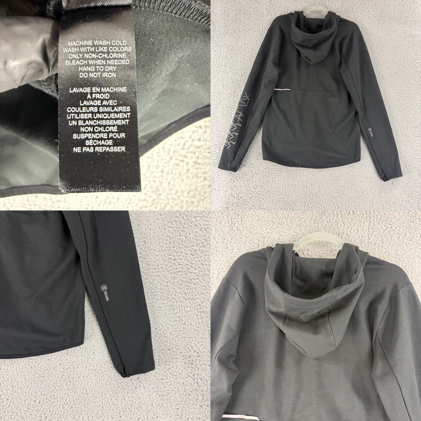 Roark Roark Hoodie Mens Fleece Full Zip El Morro Run Amok Black XS Long Sleeve Size US XS / EU 42 / 0 - 9 Thumbnail